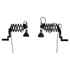 Pair of Antique Scissor Wall Lamps