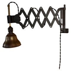 Antique Scissor Light with Bell Shade