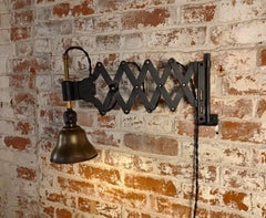 Antique Scissor Light with Bell Shade