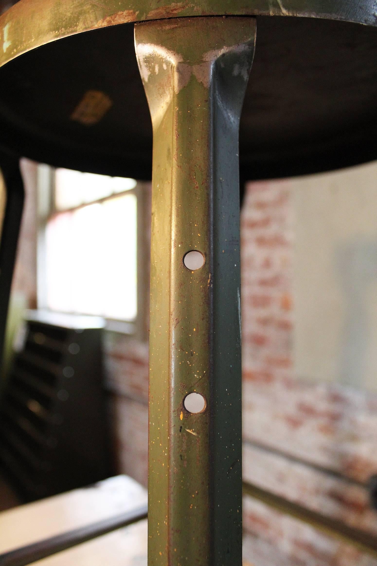 vintage metal stool