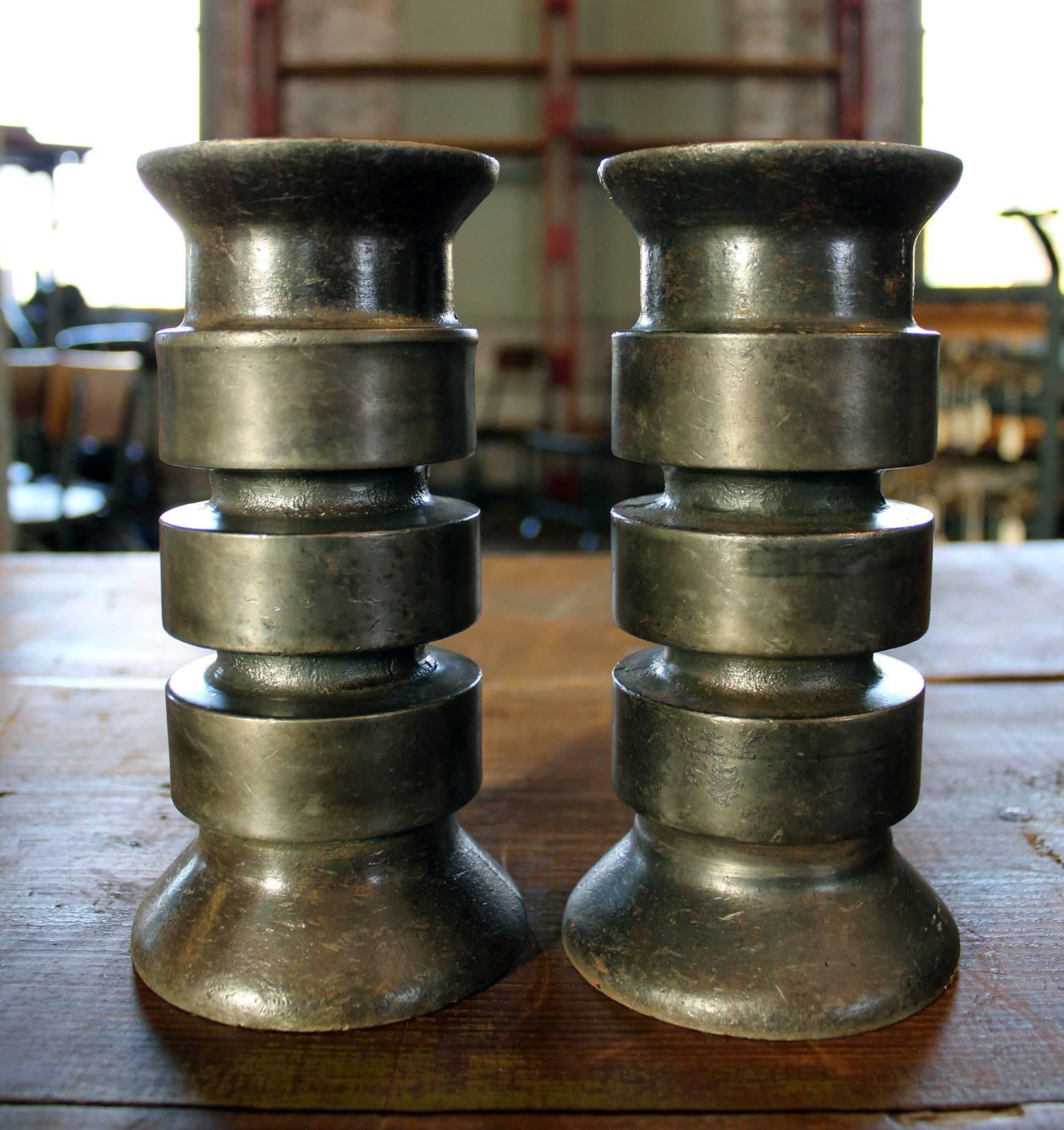 industrial candle holders