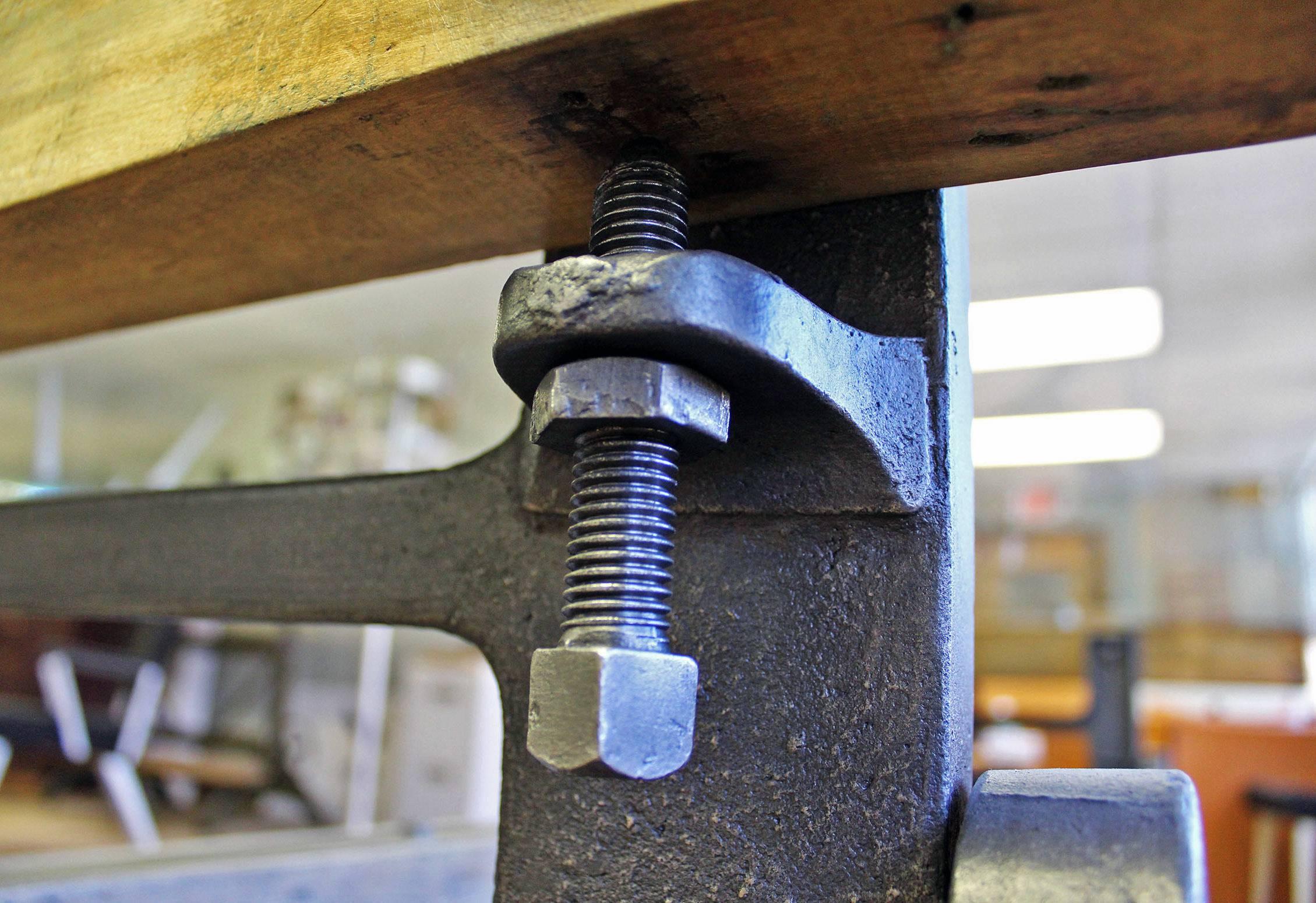 vintage industrial dining table