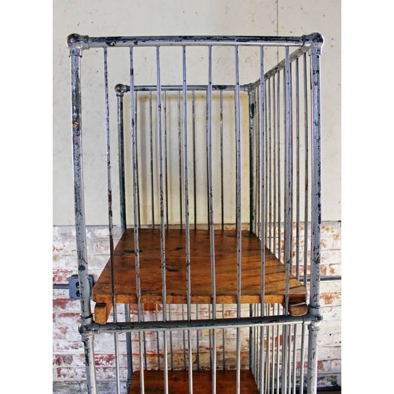 Caged Book Bindery Cart  (Industriell)