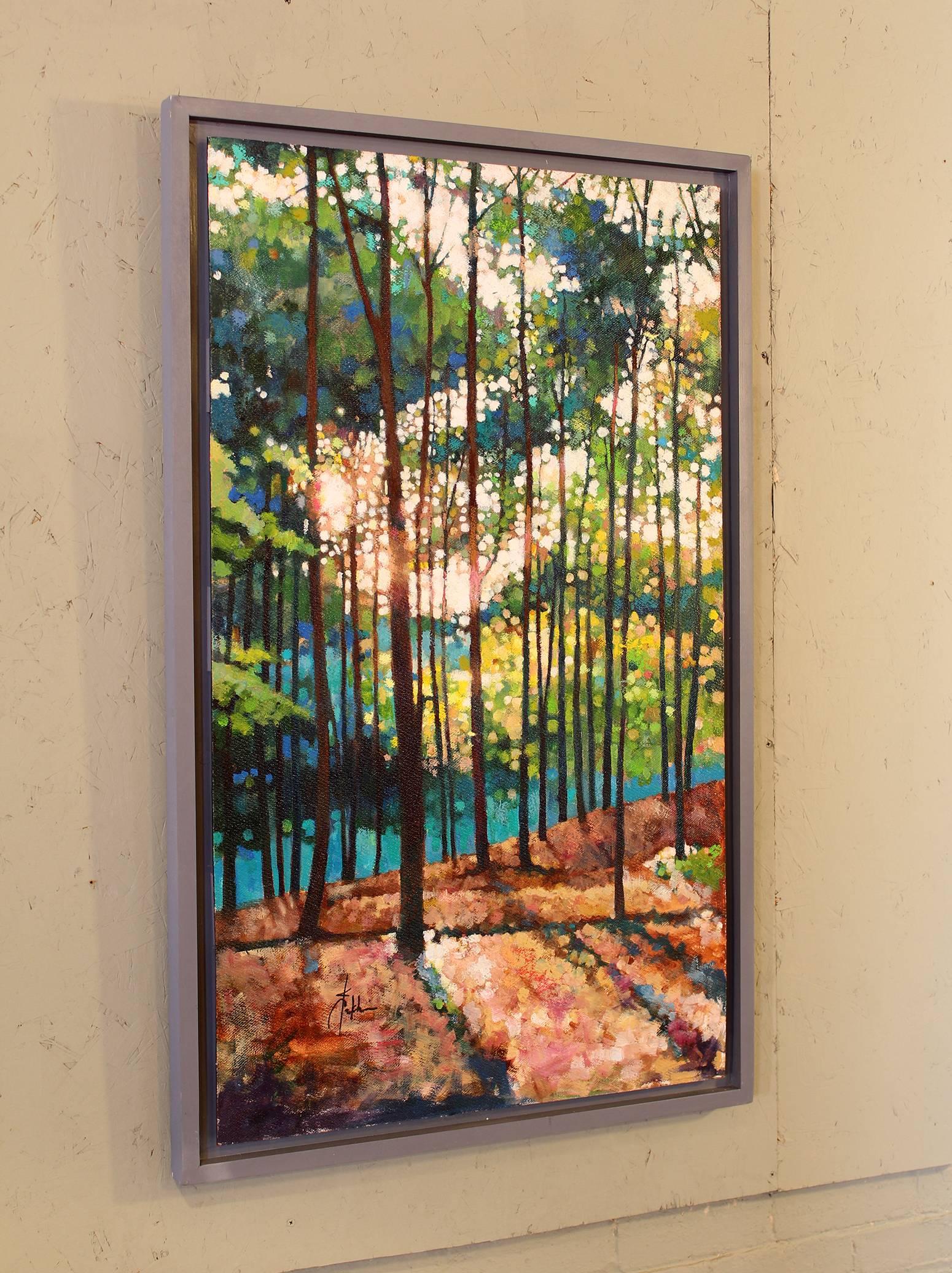 Original Oil and Oil Pastel painting, landscape by Kevin Conklin, 
