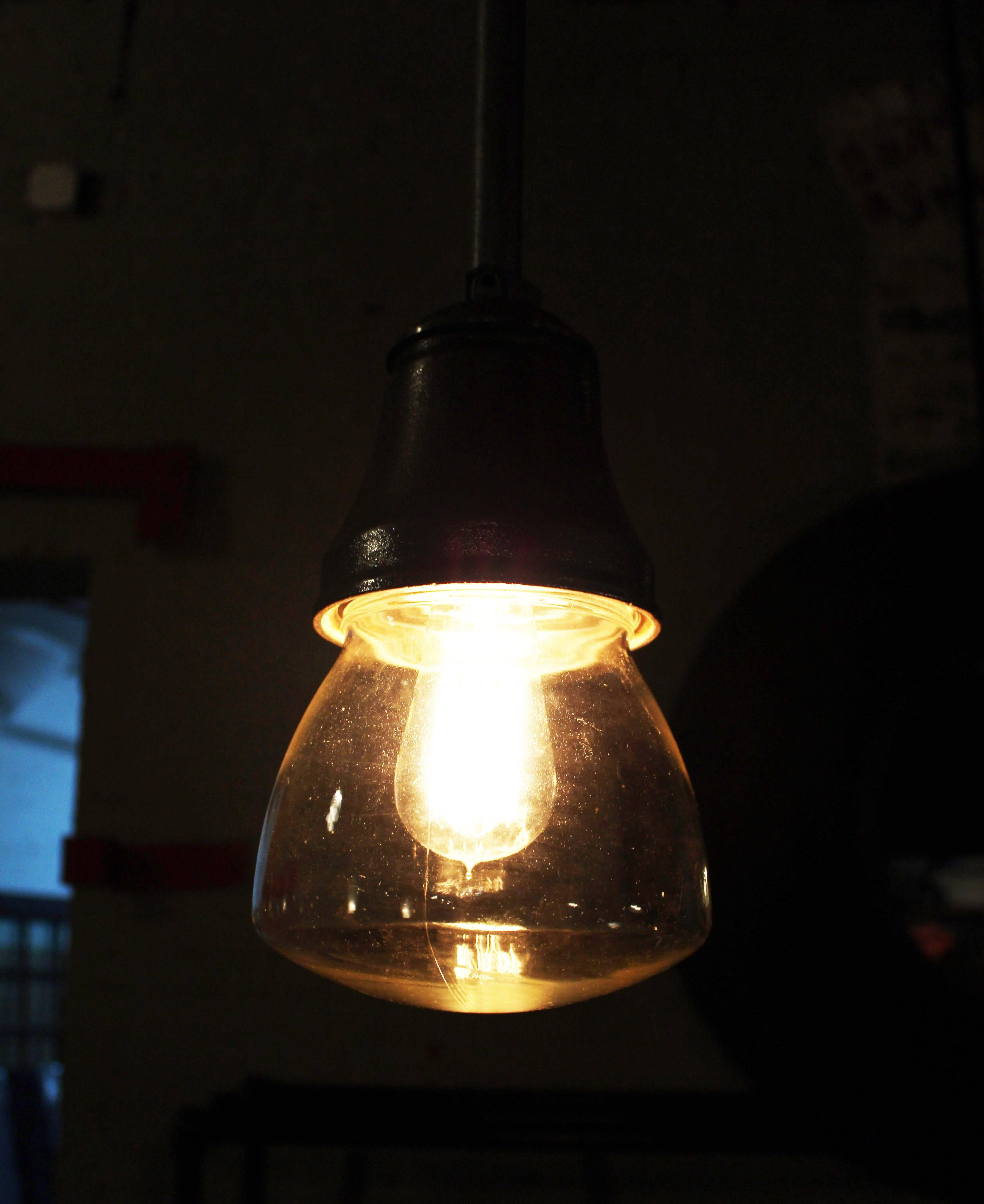 Cast Pendant Lamp Light Polished Aluminum Vintage Industrial Iron Glass Ceiling