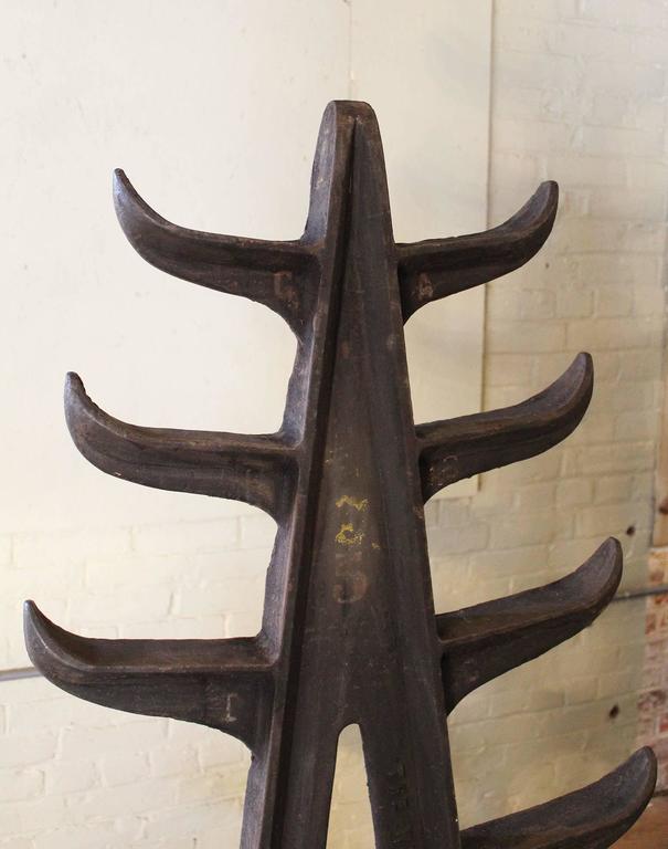 Cast Iron Storage Rack Vintage Industrial Shelving Display Unit