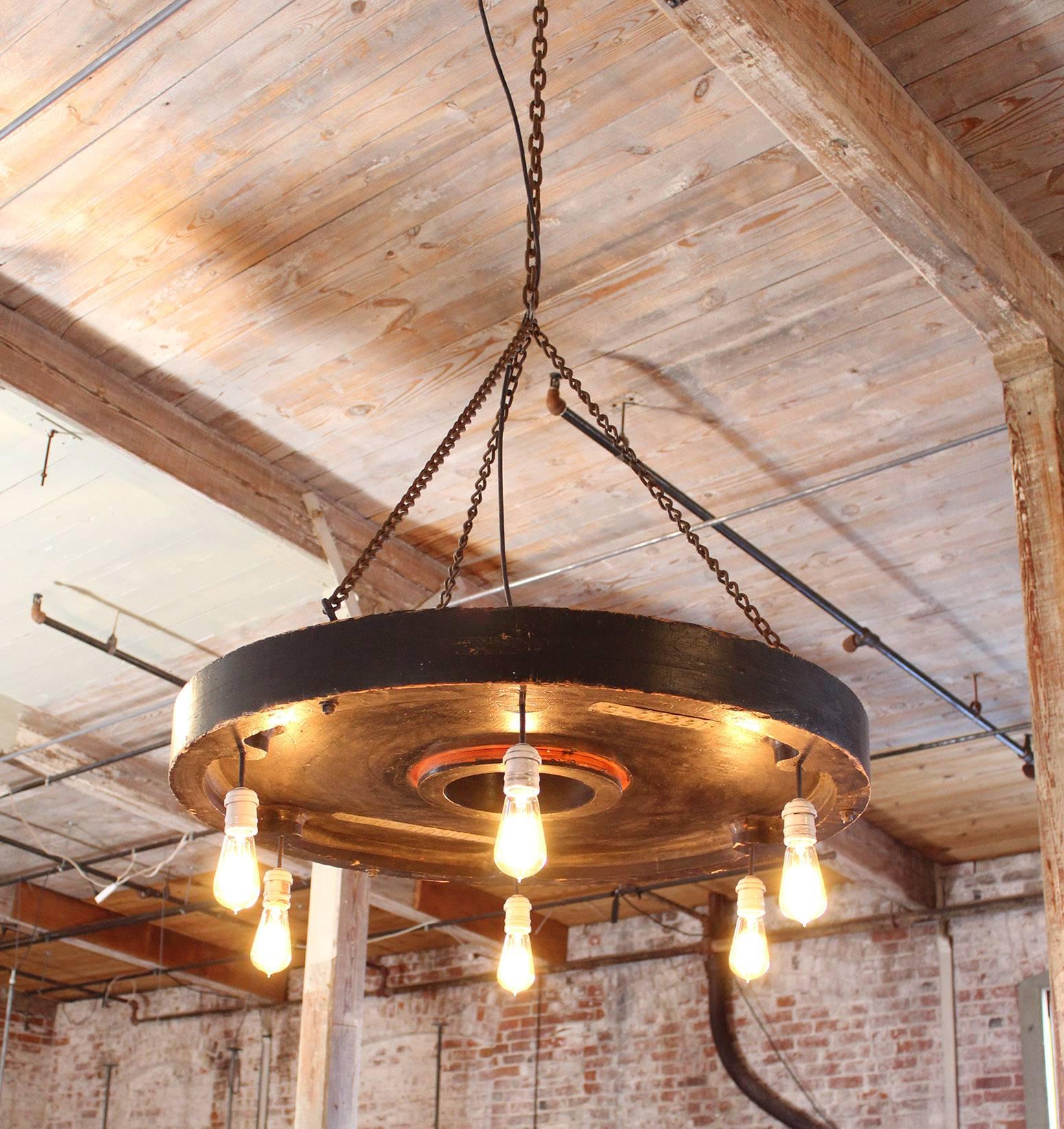 vintage industrial chandelier