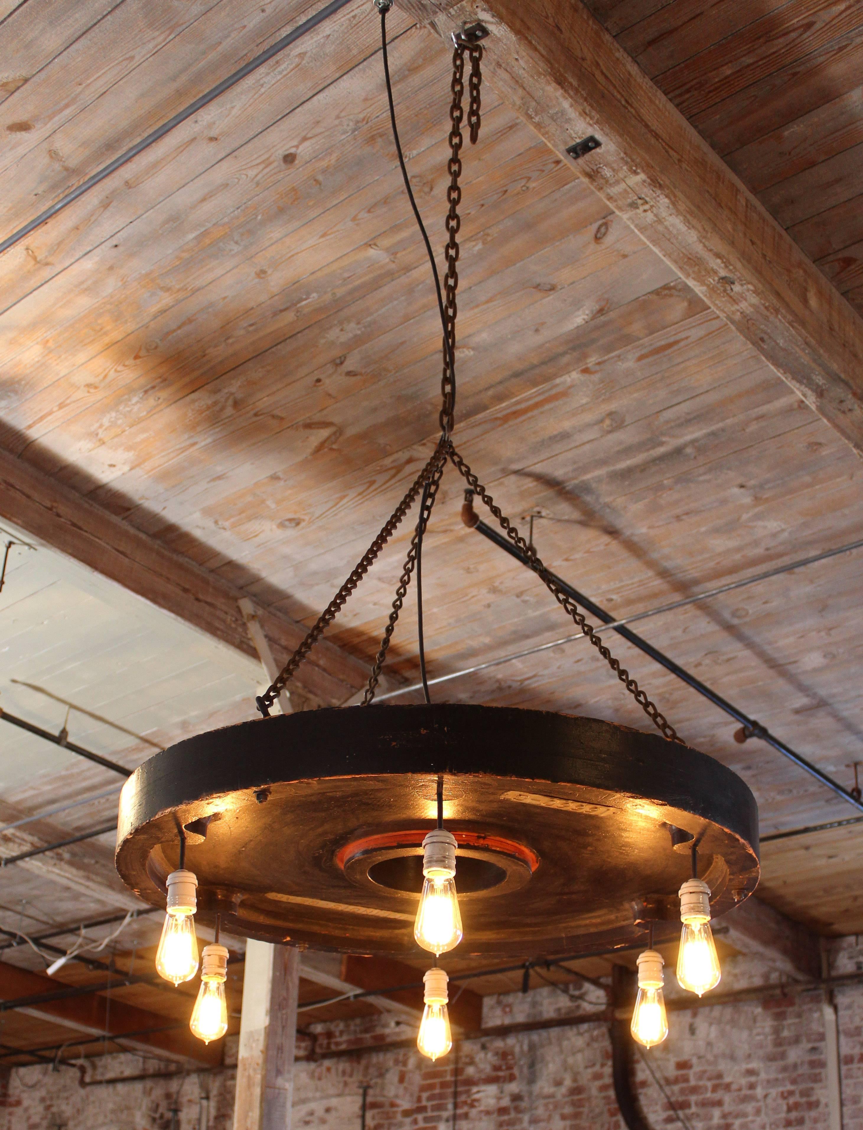 Chandelier Vintage Industrial Hanging Pendant Lighting Six Edison Bulbs 1