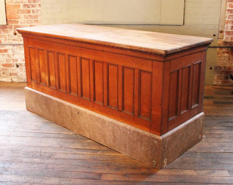 Store Counter, Bar, Shop Vintage Industrial Wood and Marble Hardware