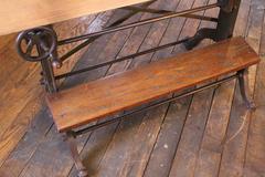 Drafting Table Vintage Industrial Cast Iron and Wood Frederick Post Adjustable