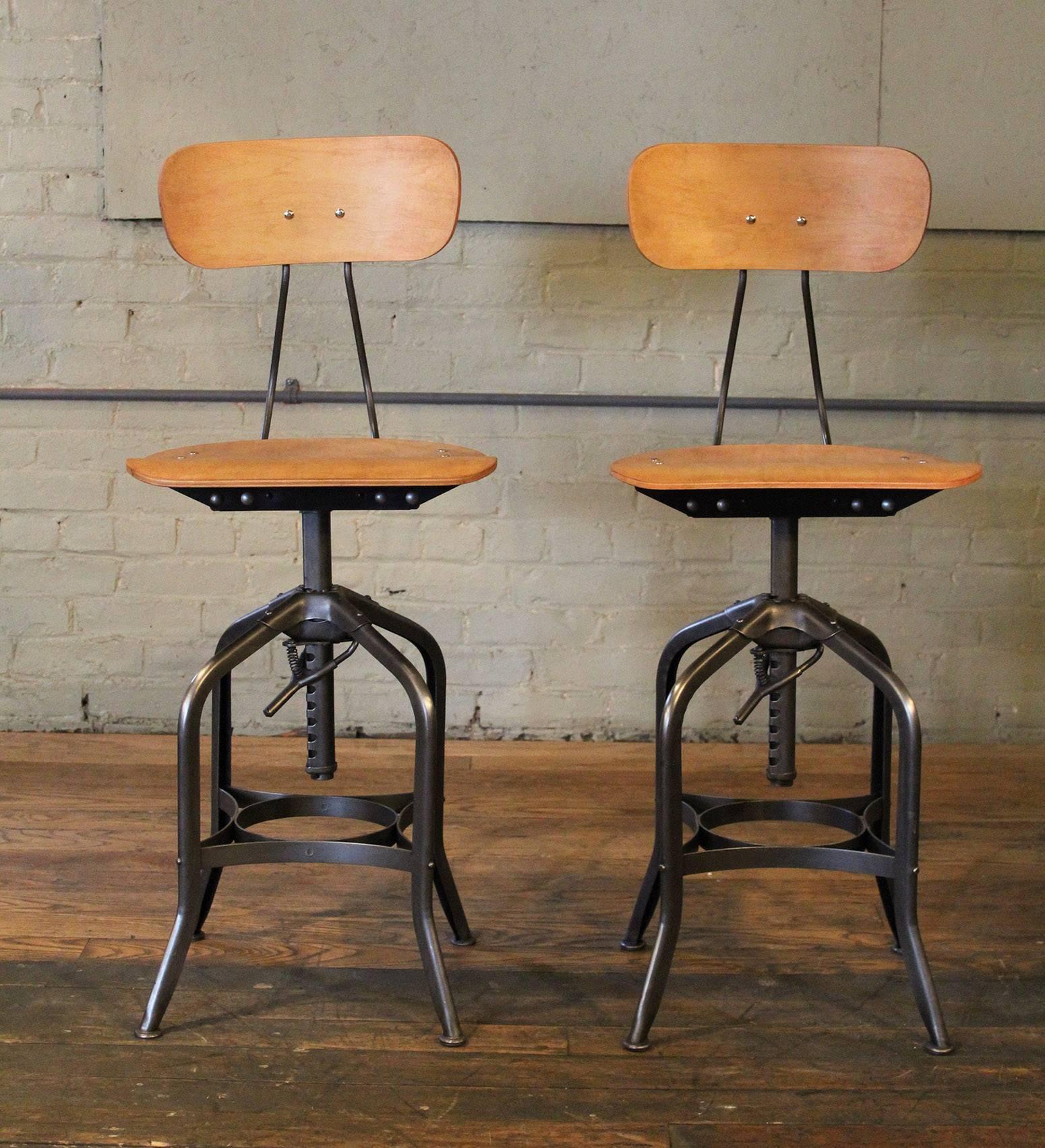 bar stools vintage industrial