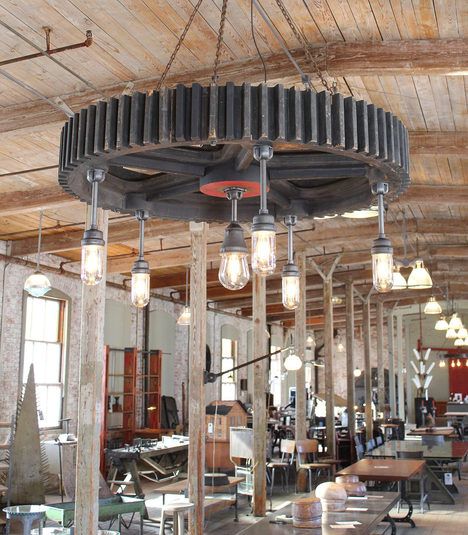 gear chandelier