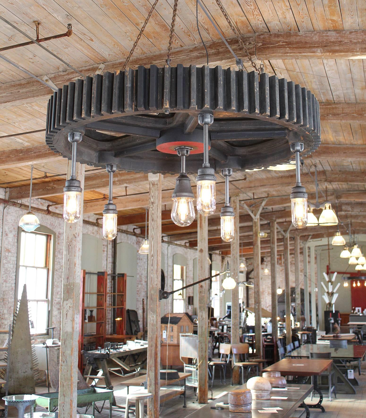 gear chandelier