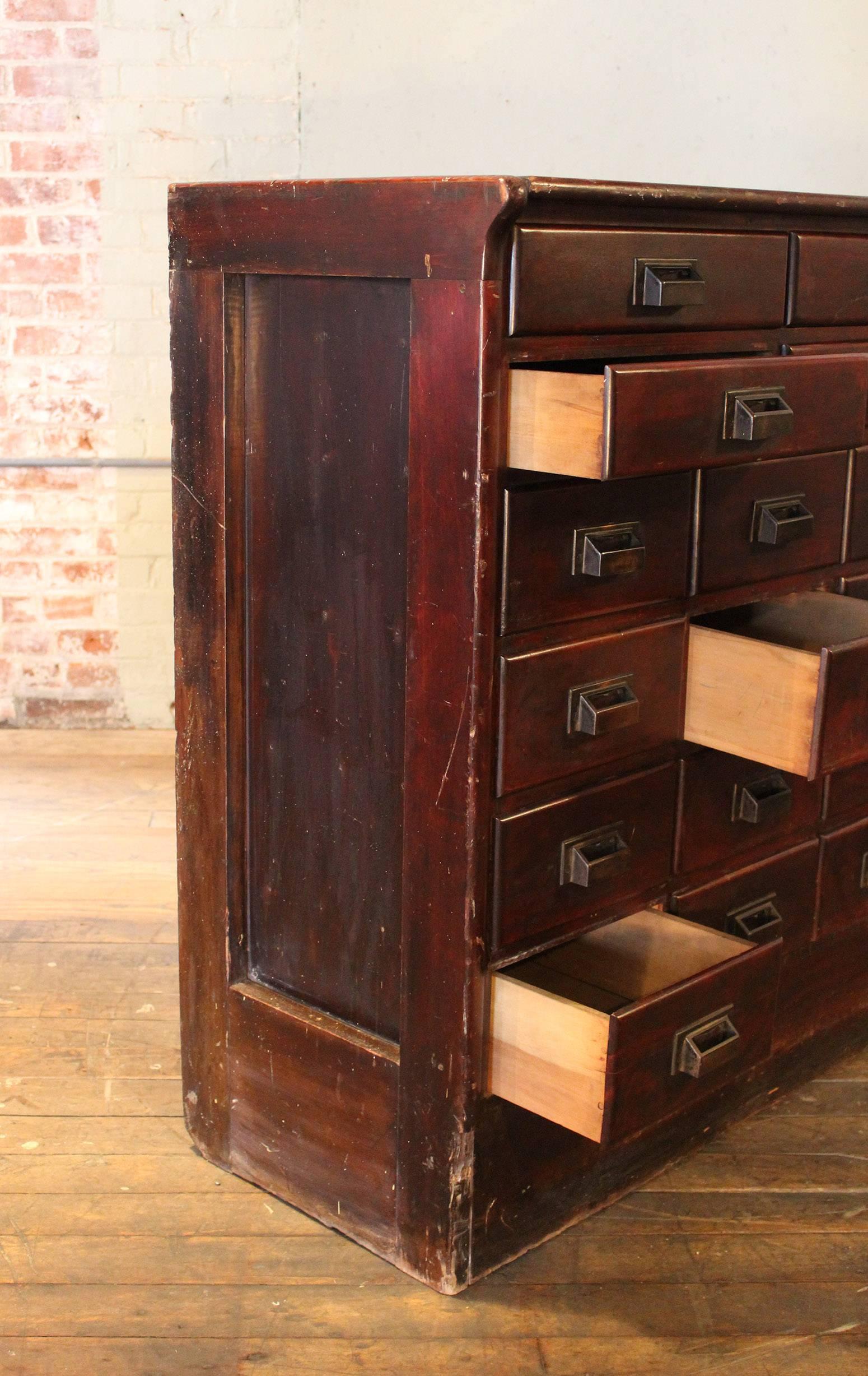 antique multi drawer cabinet