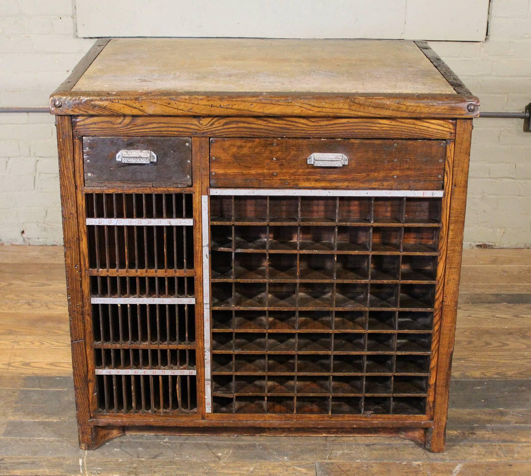 industrial wood cabinet