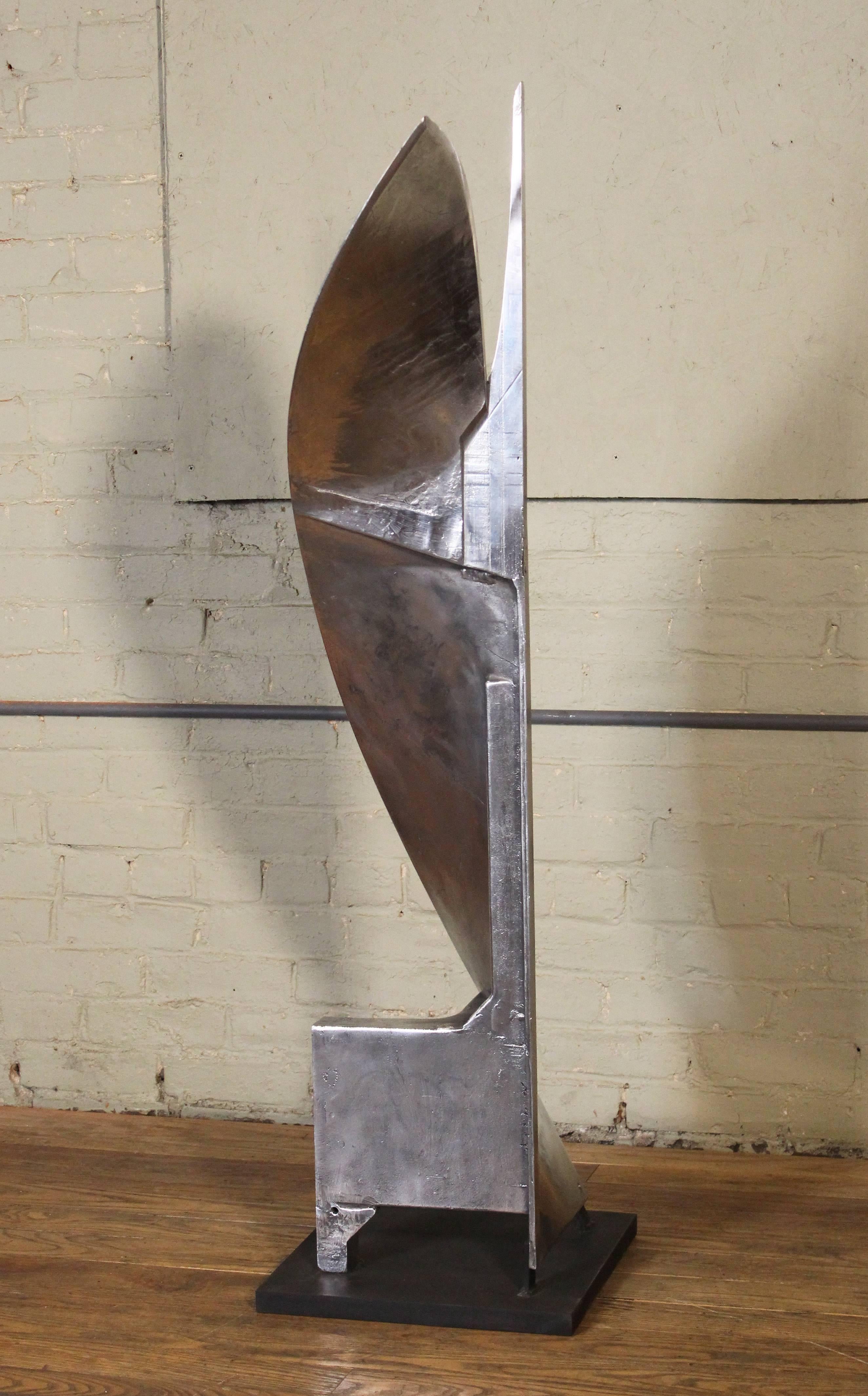 American Aluminum Paper Mixing Blade Sculpture Model II For Sale