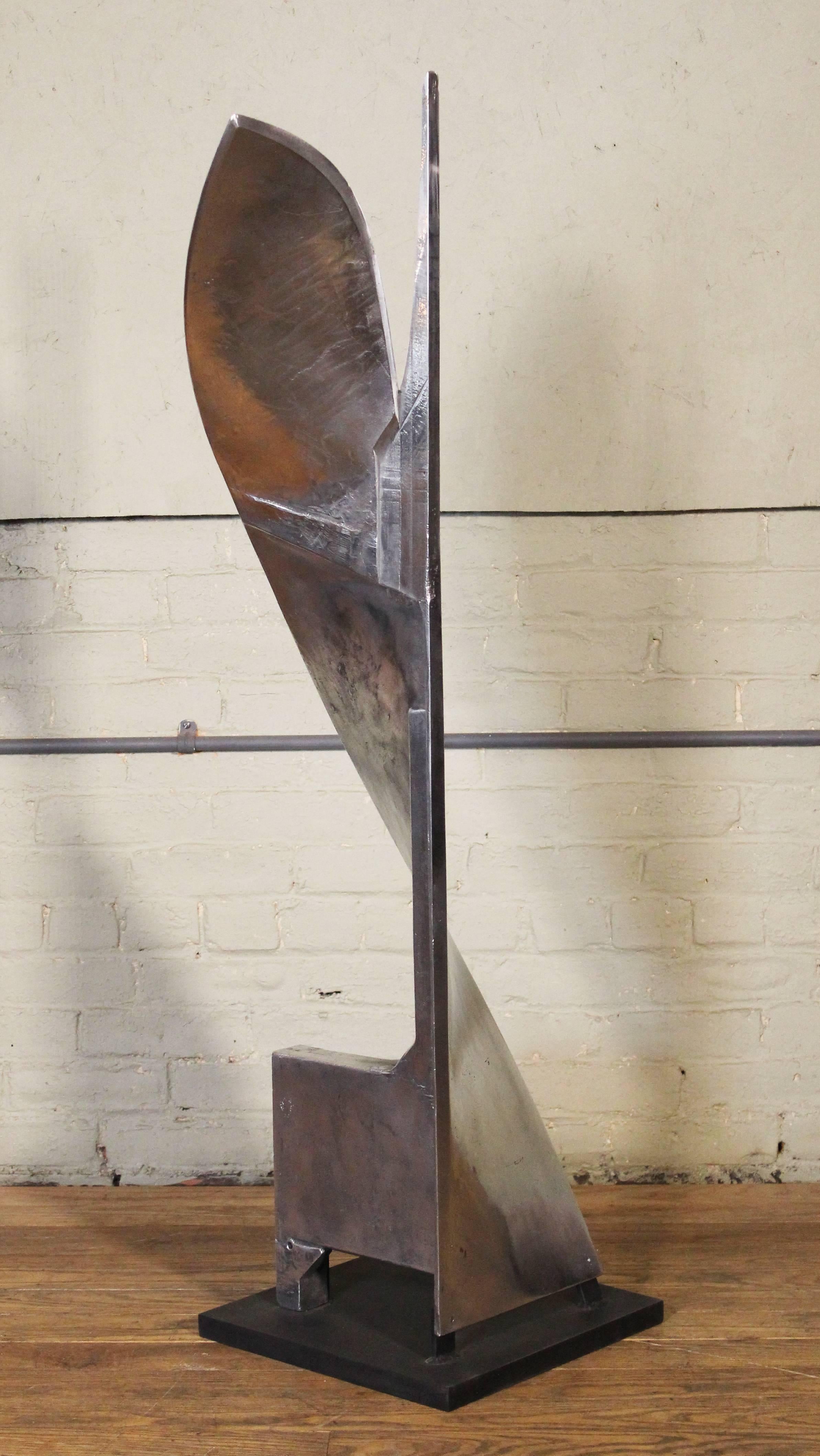 Mixing Blade-Skulptur aus Aluminiumpapier, Modell II im Angebot 3