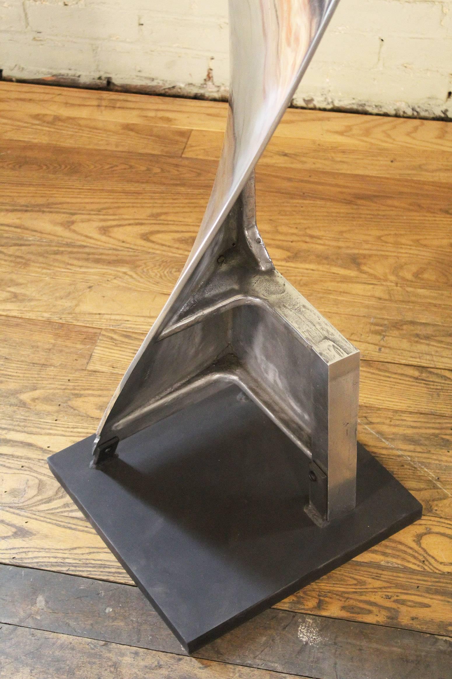 Aluminum Paper Mixing Blade Sculpture Model 1 In Good Condition For Sale In Oakville, CT