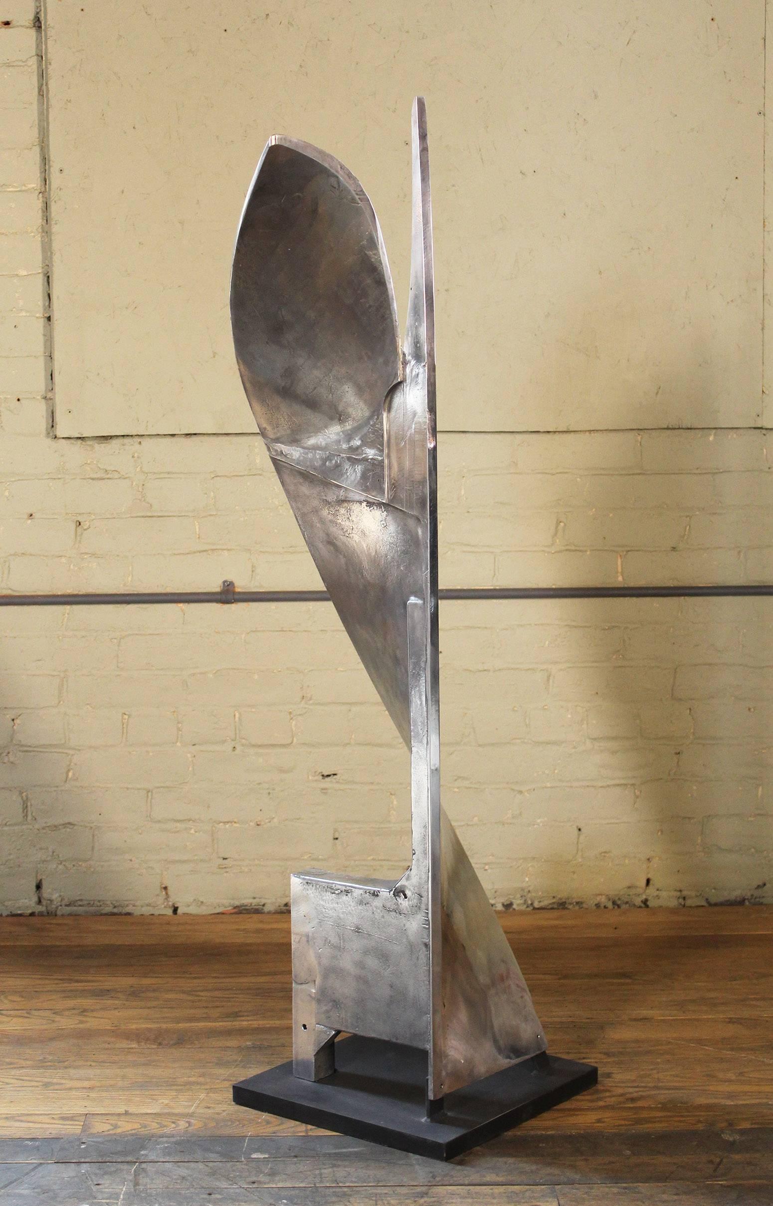 Contemporary Aluminum Paper Mixing Blade Sculpture Model 1 For Sale