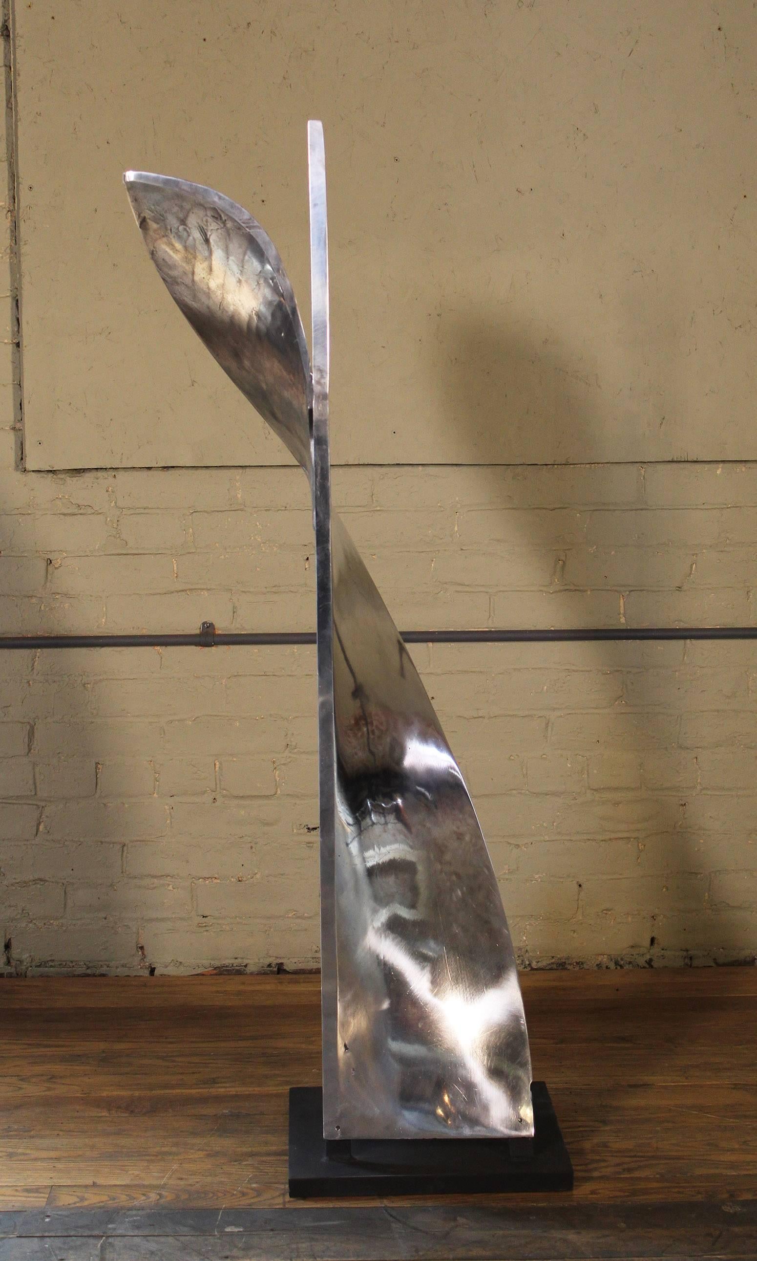 Aluminium-Papier-Mischklingen-Skulptur Modell 1 im Angebot 1