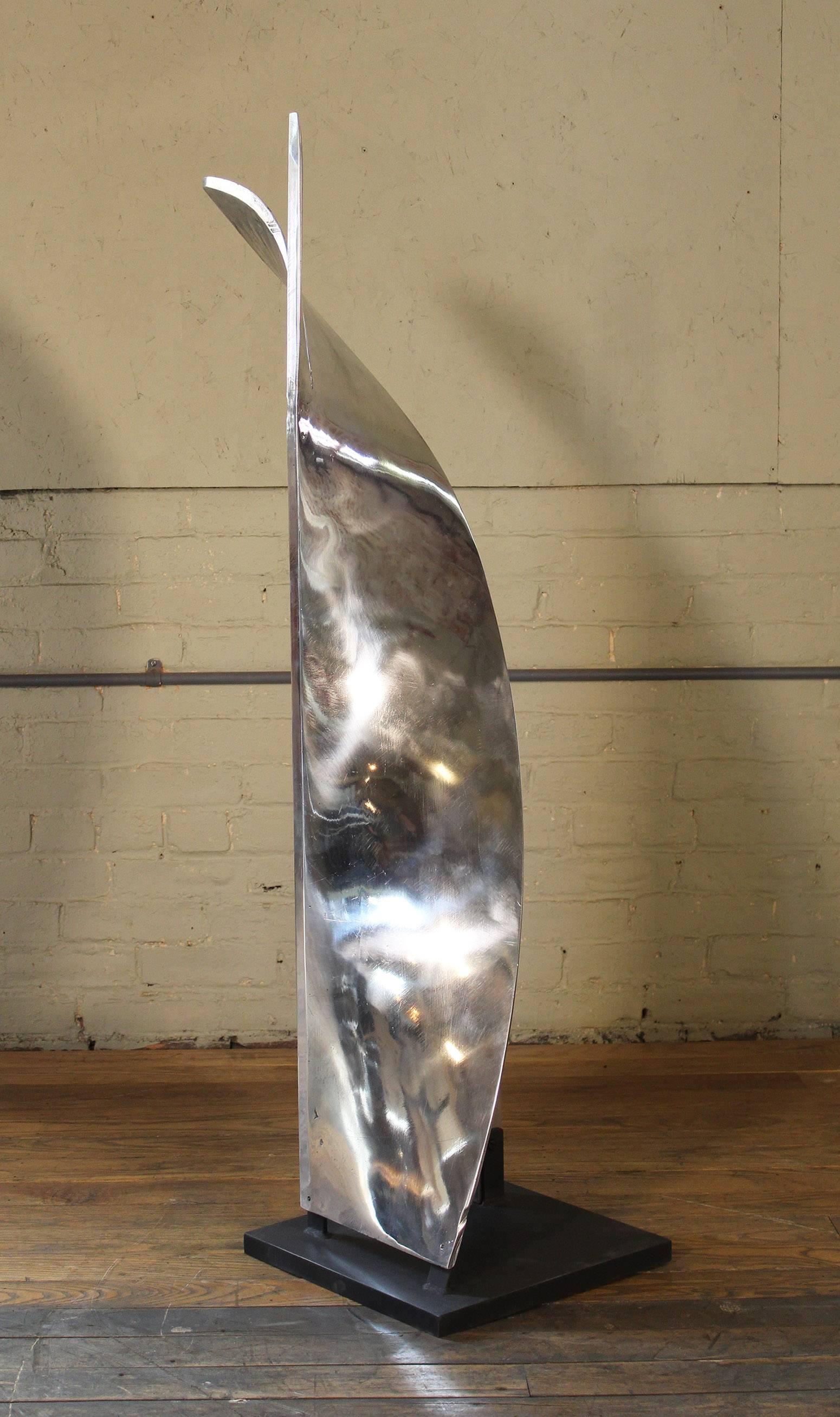 Aluminium-Papier-Mischklingen-Skulptur Modell 1 im Angebot 3