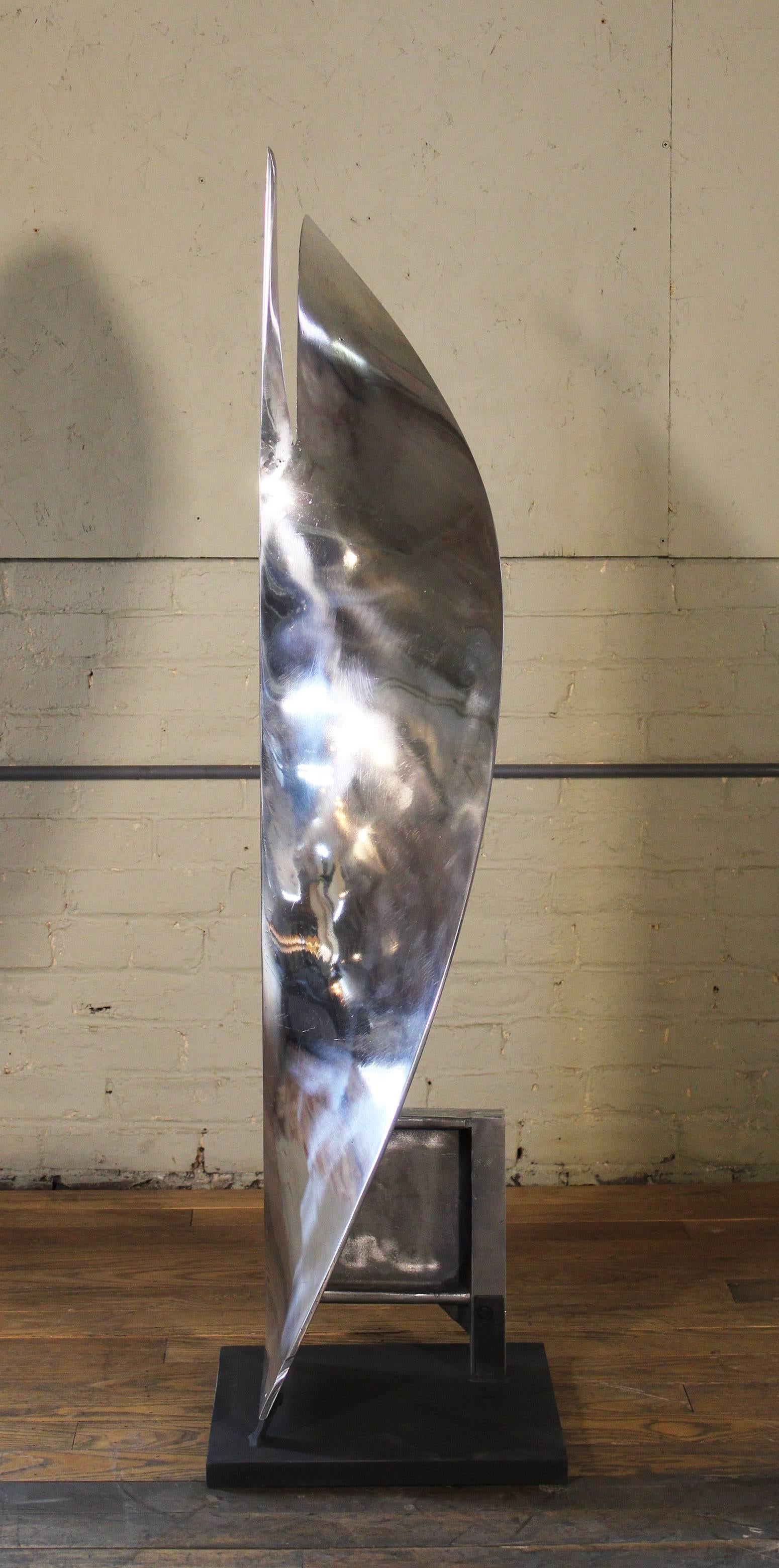 Aluminium-Papier-Mischklingen-Skulptur Modell 1 im Angebot 2