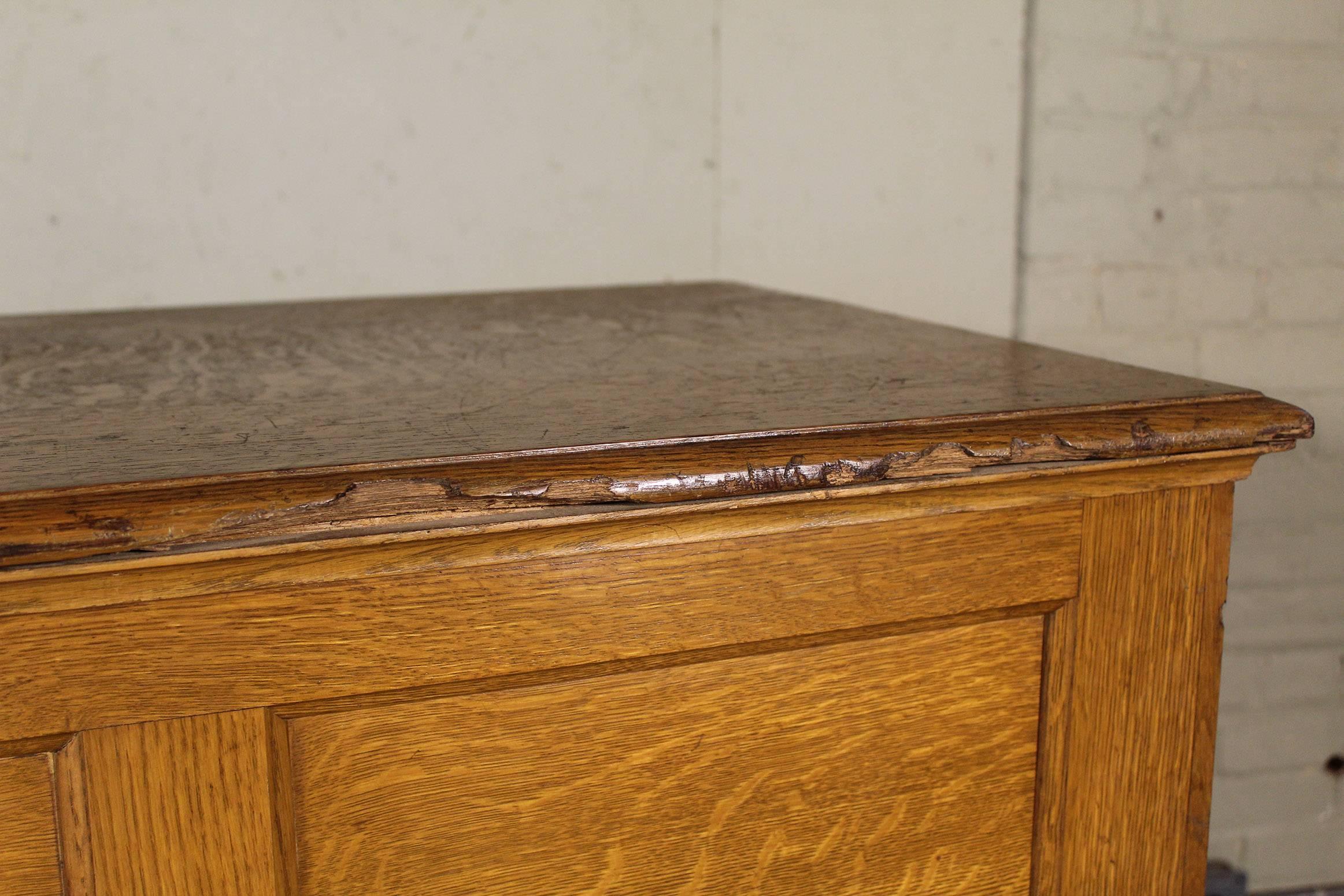 Vintage Industrial Multi-Drawer Oakwood Storage Cabinet 2