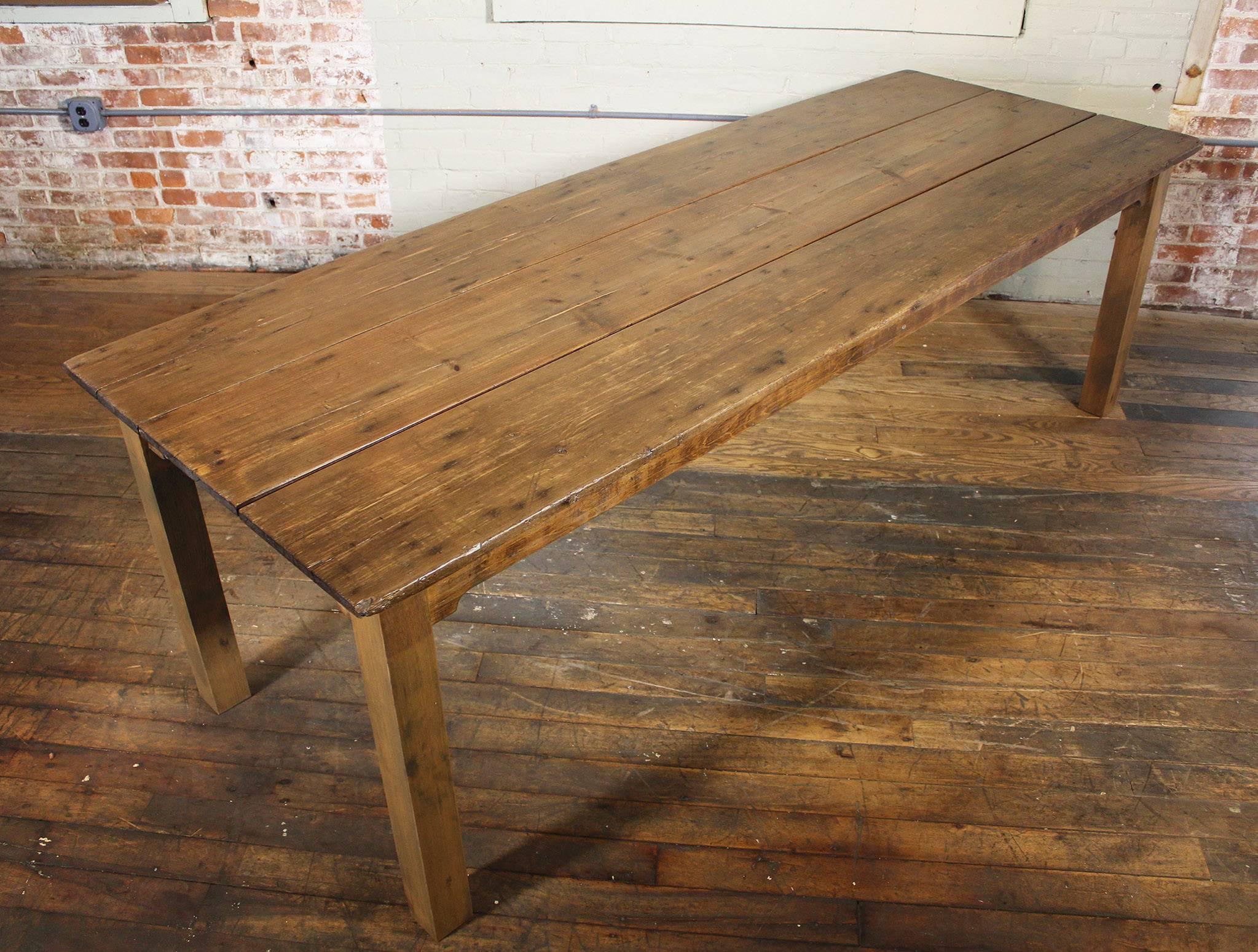 Farm Table - Reclaimed Wood Tobacco Sorting Dining Harvest Conference 2