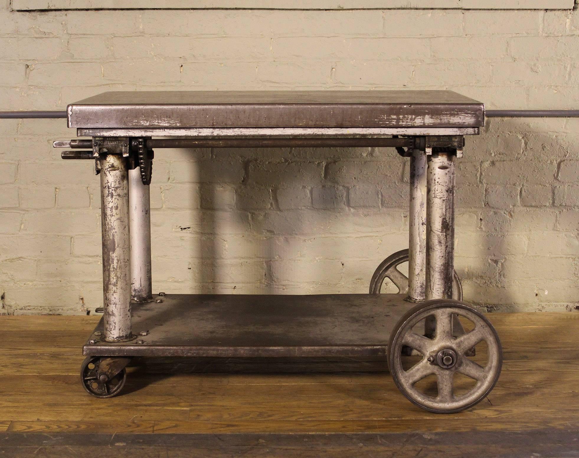 rolling table cart