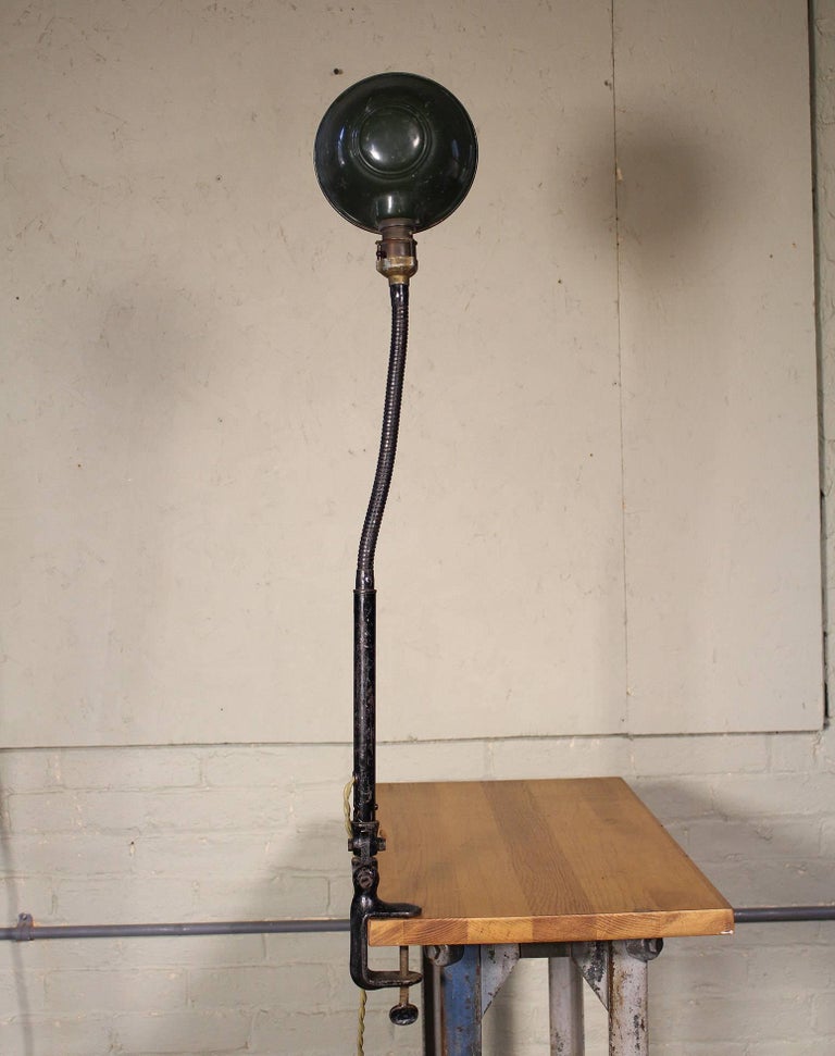 Gooseneck Desk Task Lamp Vintage Industrial Adjule Table Clamp Metal Light