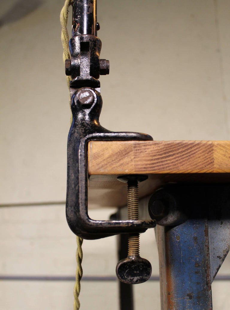 Gooseneck Desk Task Lamp Vintage Industrial Adjustable Table Clamp