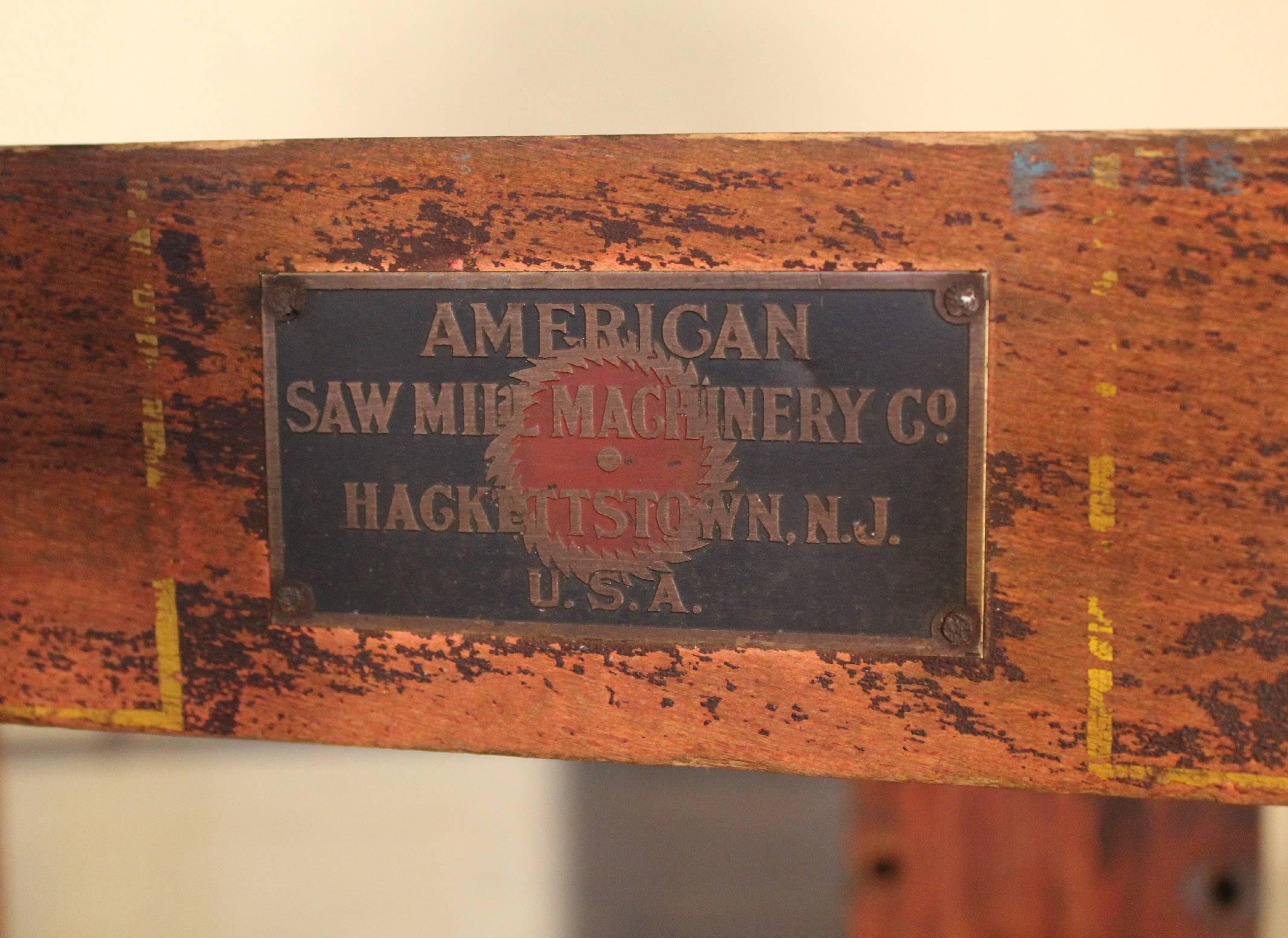 vintage wood cart