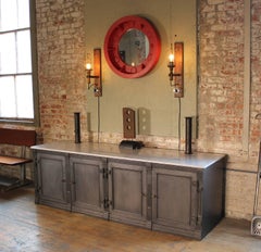 Antique Drop-Light Sconces with Oak Plaque Arrow Porcelain Rotary Switches, Pair