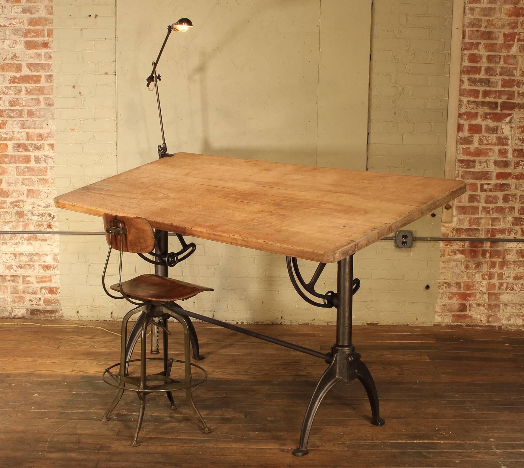 cast iron drafting table