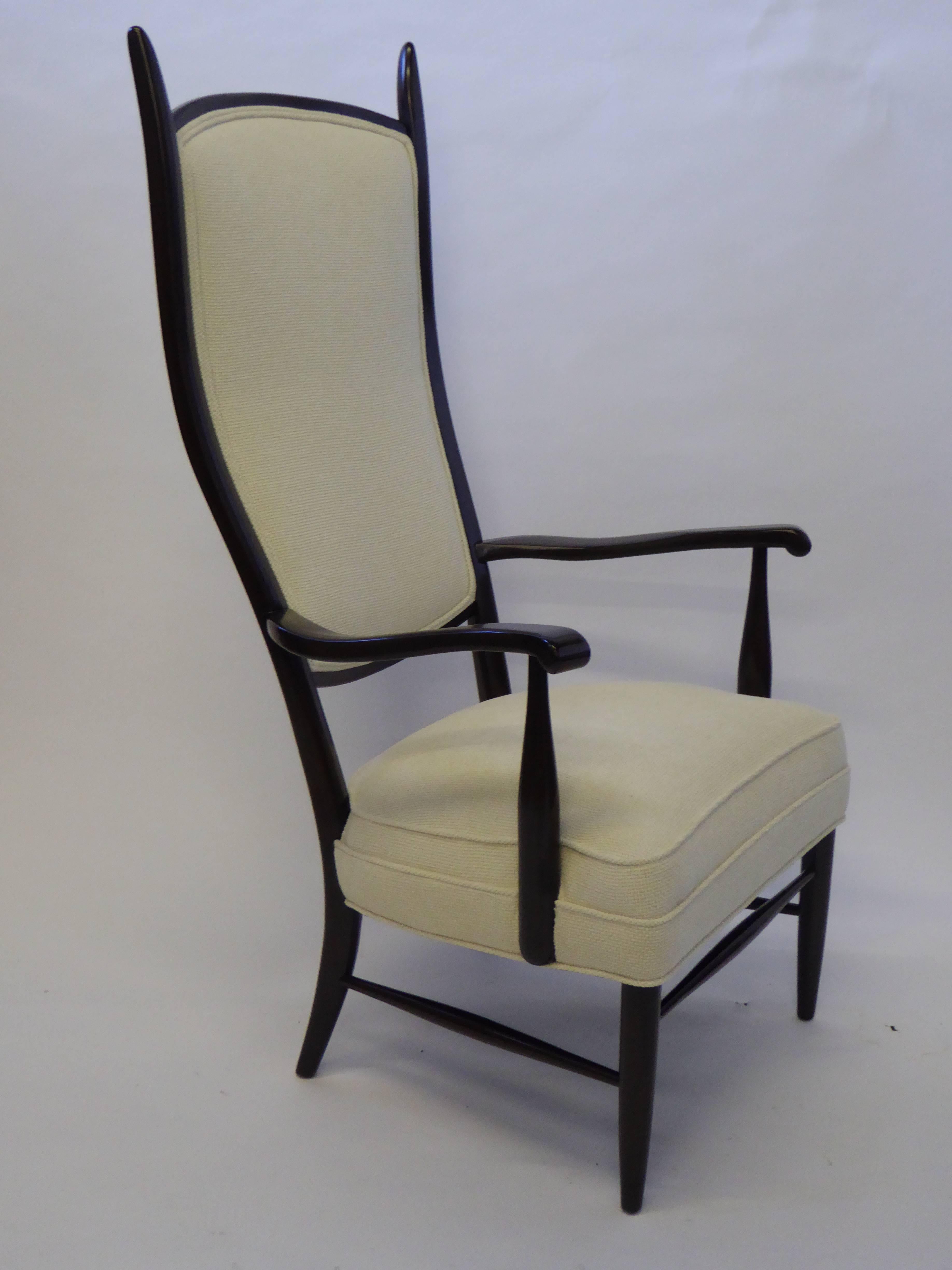 Mid-Century Paolo Buffa Style Chieftain Armchair In Excellent Condition In Miami, FL