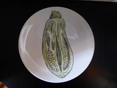 Piero Fornasetti Sezioni di Frutta Plate Zucchini