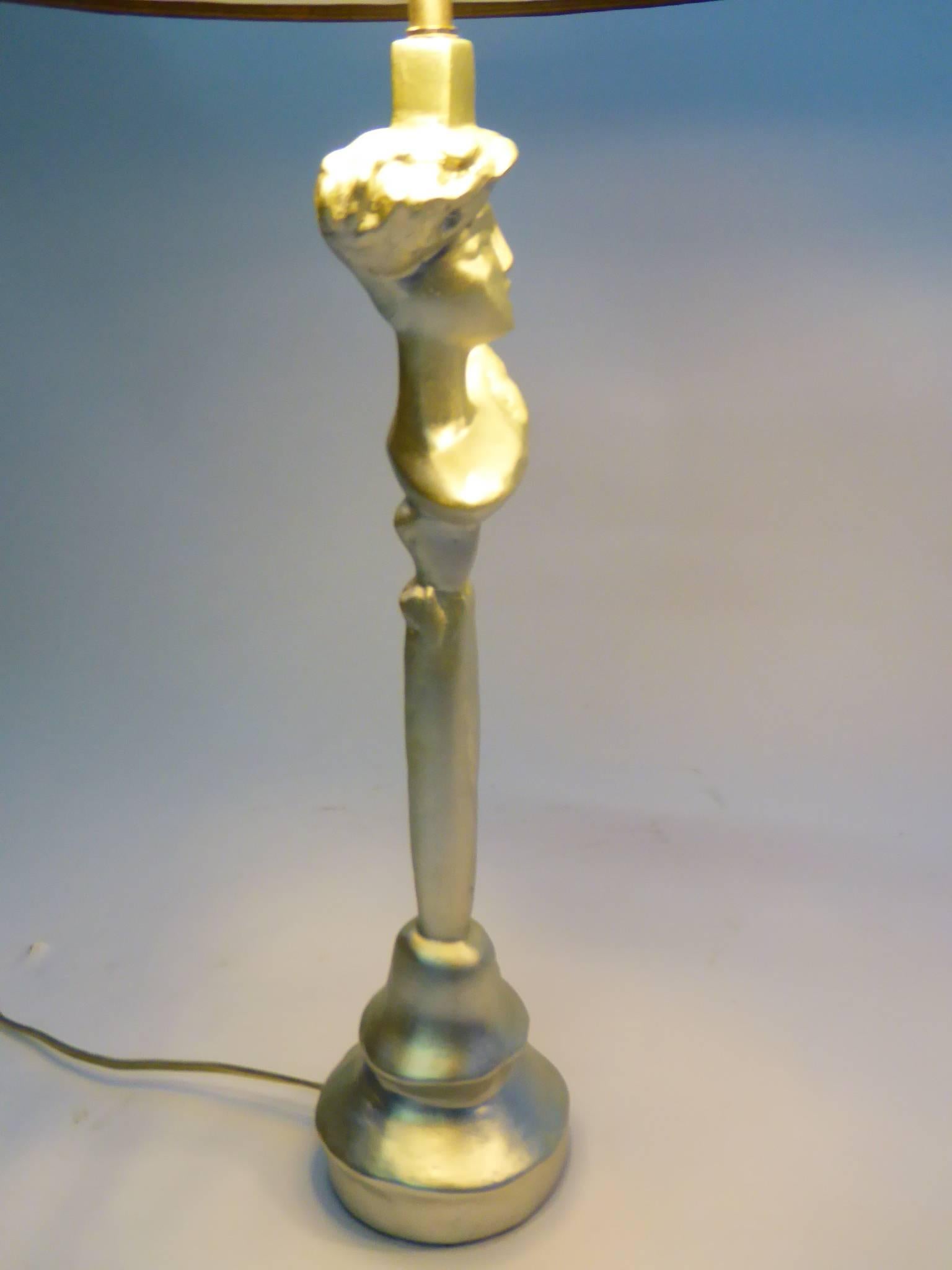 Gilt Sirmos Masque Table Lamps Giacometti Design