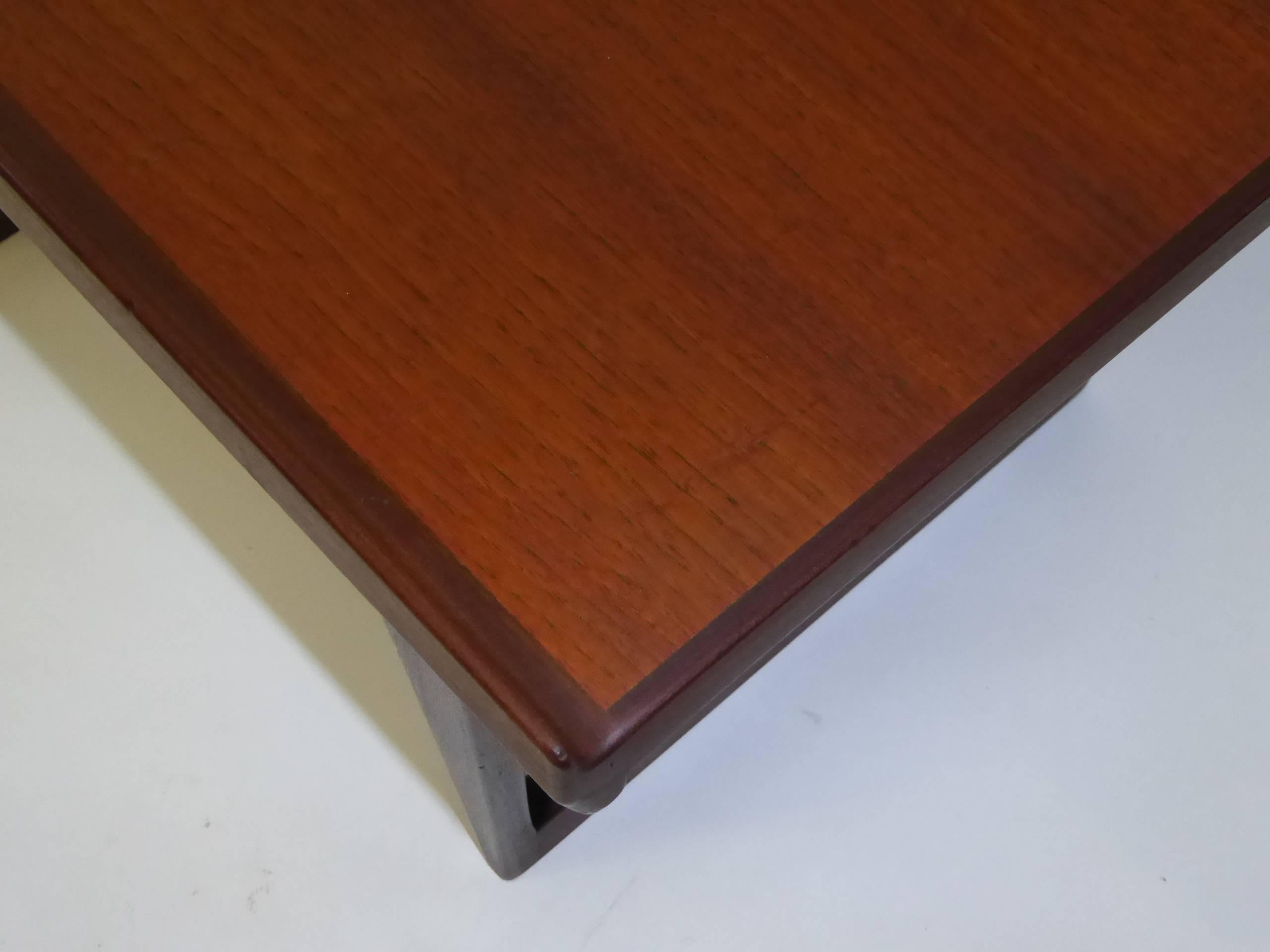 Danish 1960s Peter Løvig Nielsen Teak Fin Edge Coffee Side Table