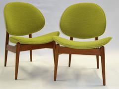 1950s Clam Shell Chairs by Seymour James Weiner for Kodawood