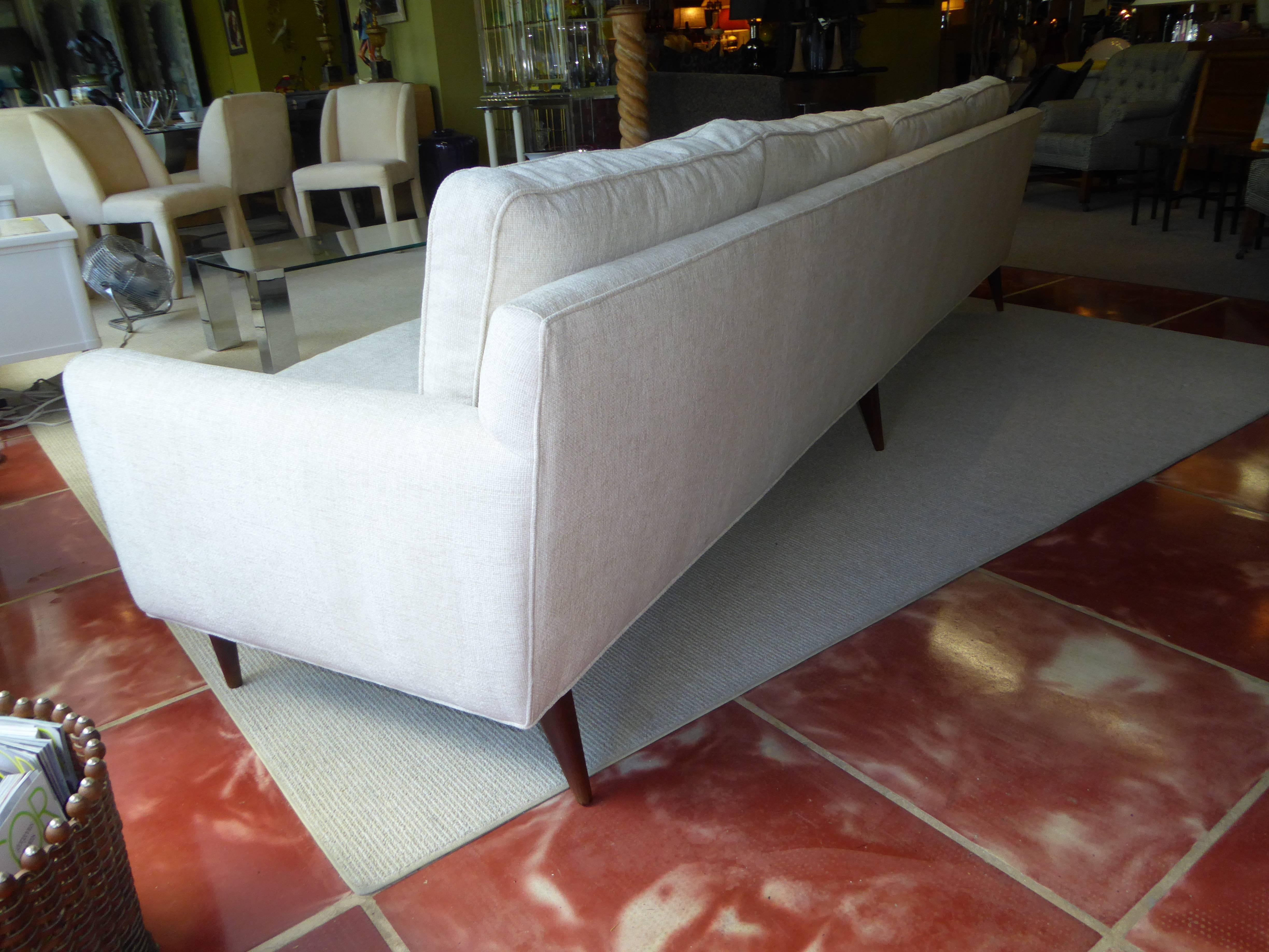 American 1957 Gio Ponti Bespoke Sofa for Singer and Sons, Mid-Century Modern
