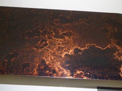 Karl Springer Inspired Faux Tortoise Waterfall Console Table