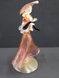 Midcentury Murano Venetian Dancing Courtesan Woman Figurine