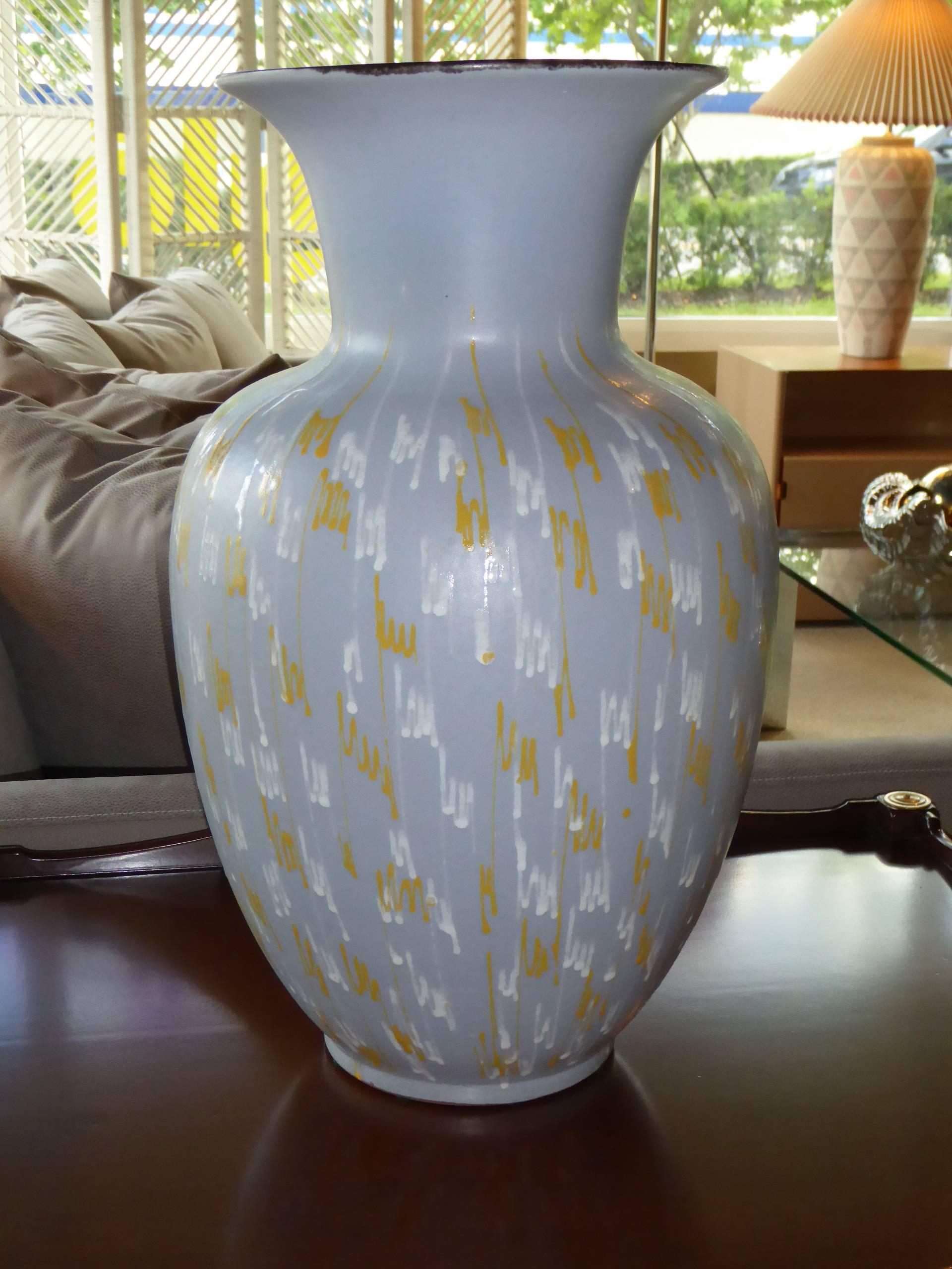 Mid-Century Modern Grand vase de sol en poterie Carstens, Allemagne, 1956 en vente