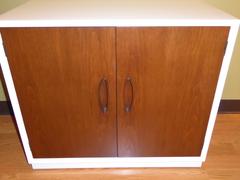 1960s Henredon Walnut Front Lacquered Bedside Tables