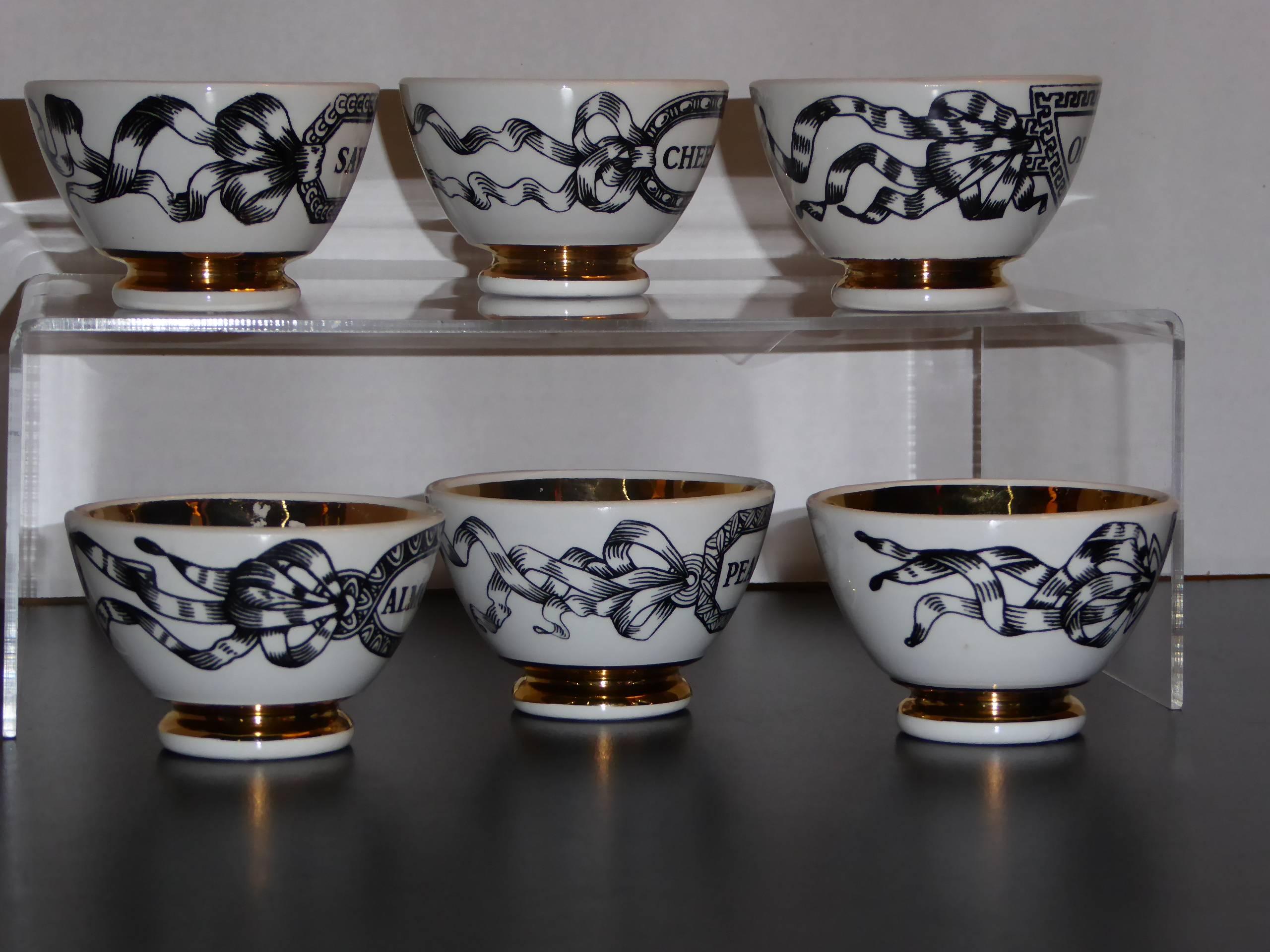 Fornasetti Set of Six Appetiser Bowls 4
