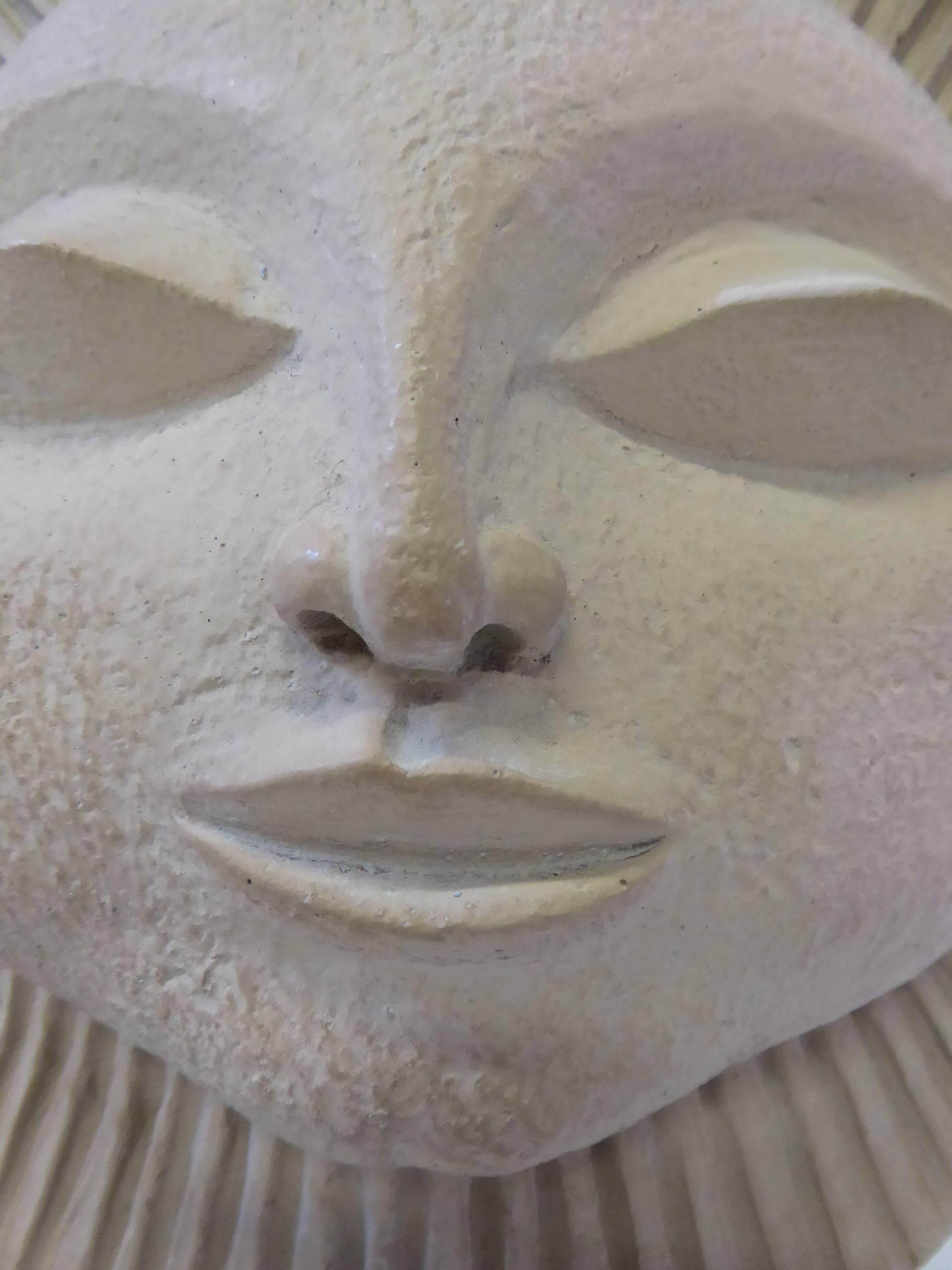 Paul Bellardo Sunburst Face Sculpture 2