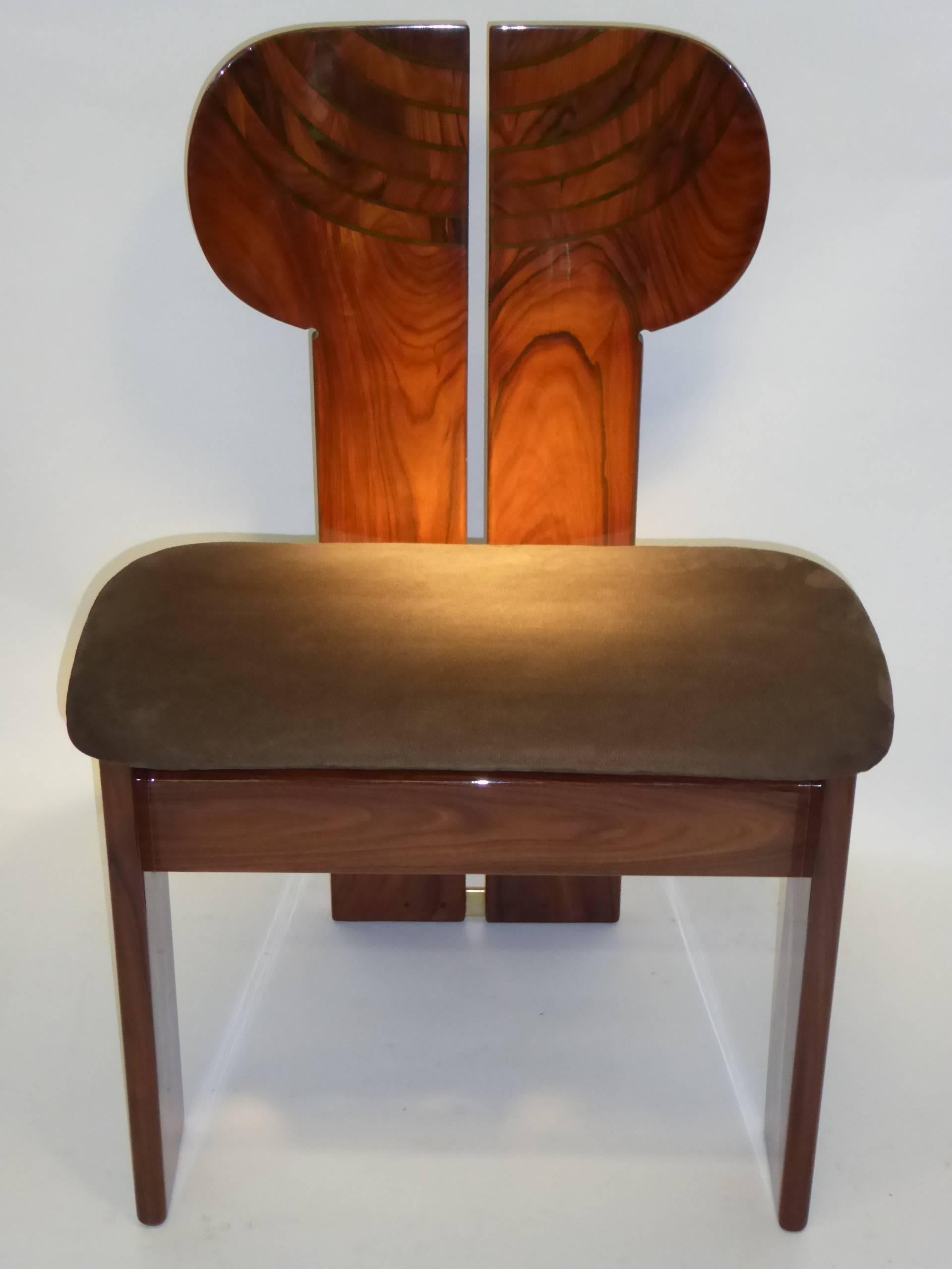 Modern Afra & Tobia Scarpa Africa Chair in Palisander