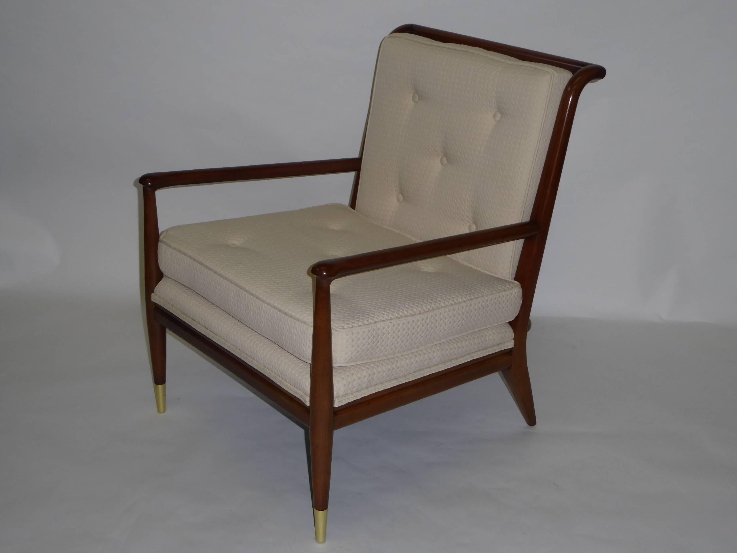 1950s Exceptional Railback Lounge Chair in the Style of Smilow-Thielle 2