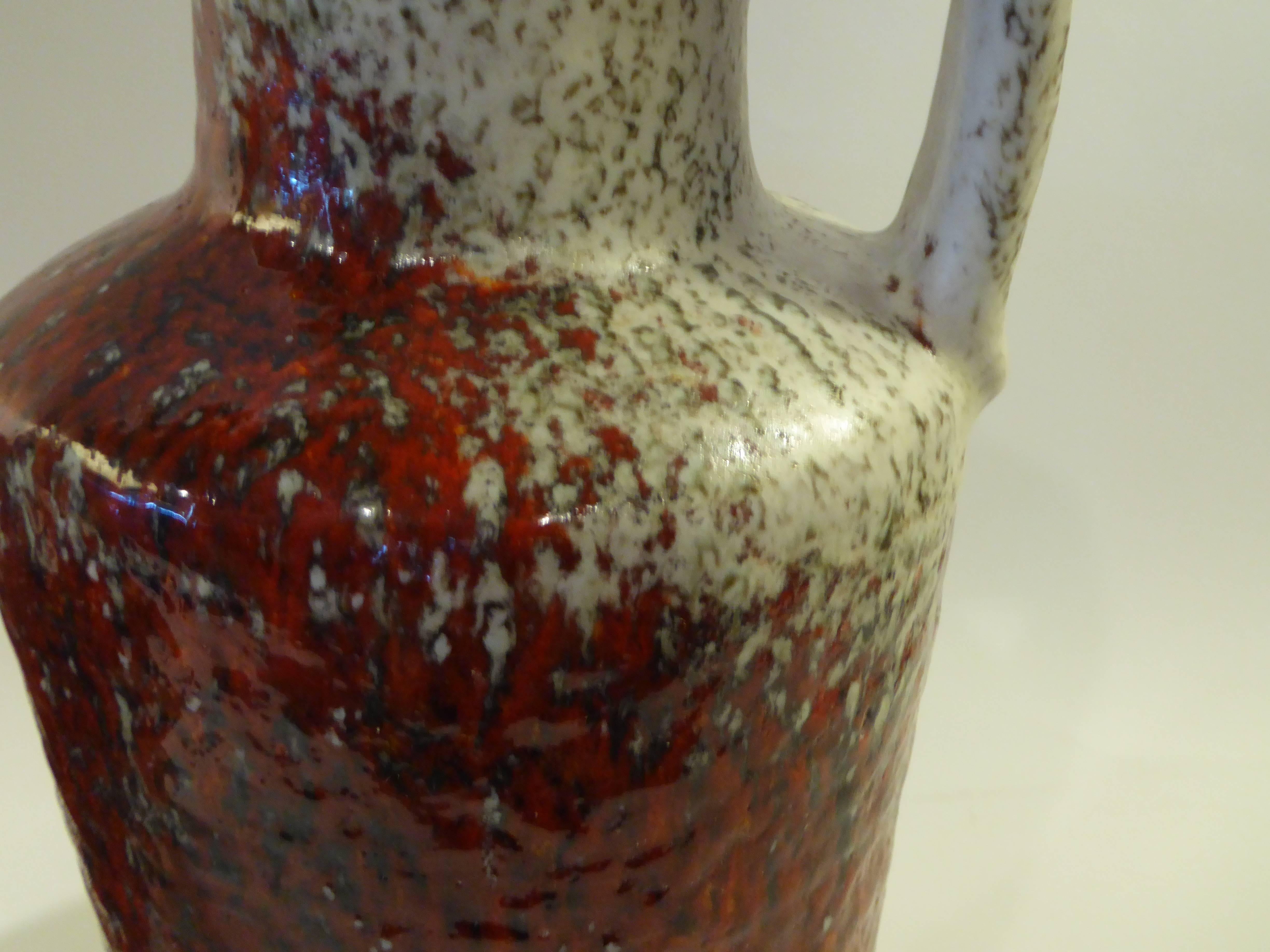 1960s German Pottery Group Friedegart Glatzle Oxblood Glaze Karlsruhe In Excellent Condition In Miami, FL