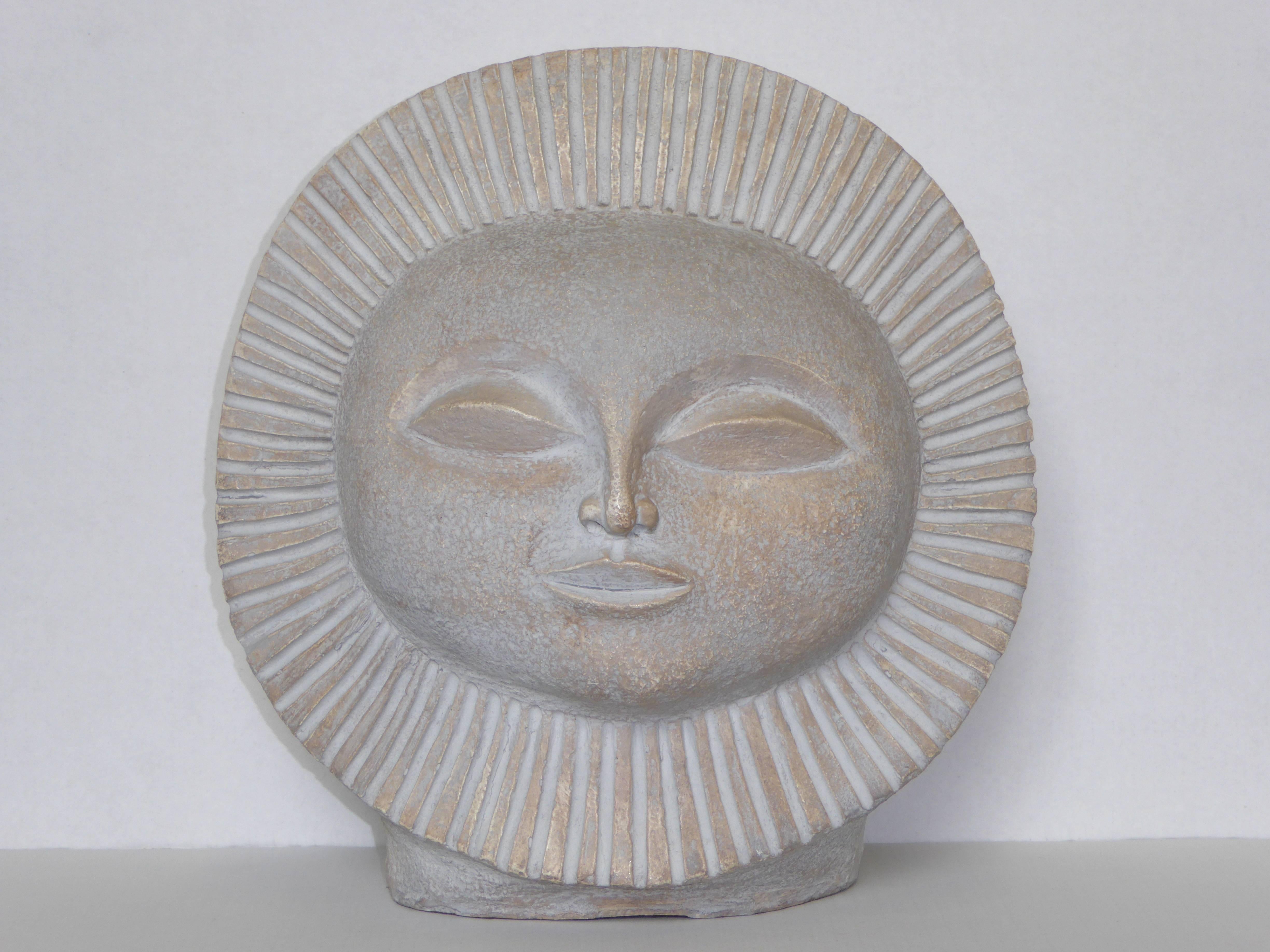 Paul Bellardo Sunburst Face Sculpture 1